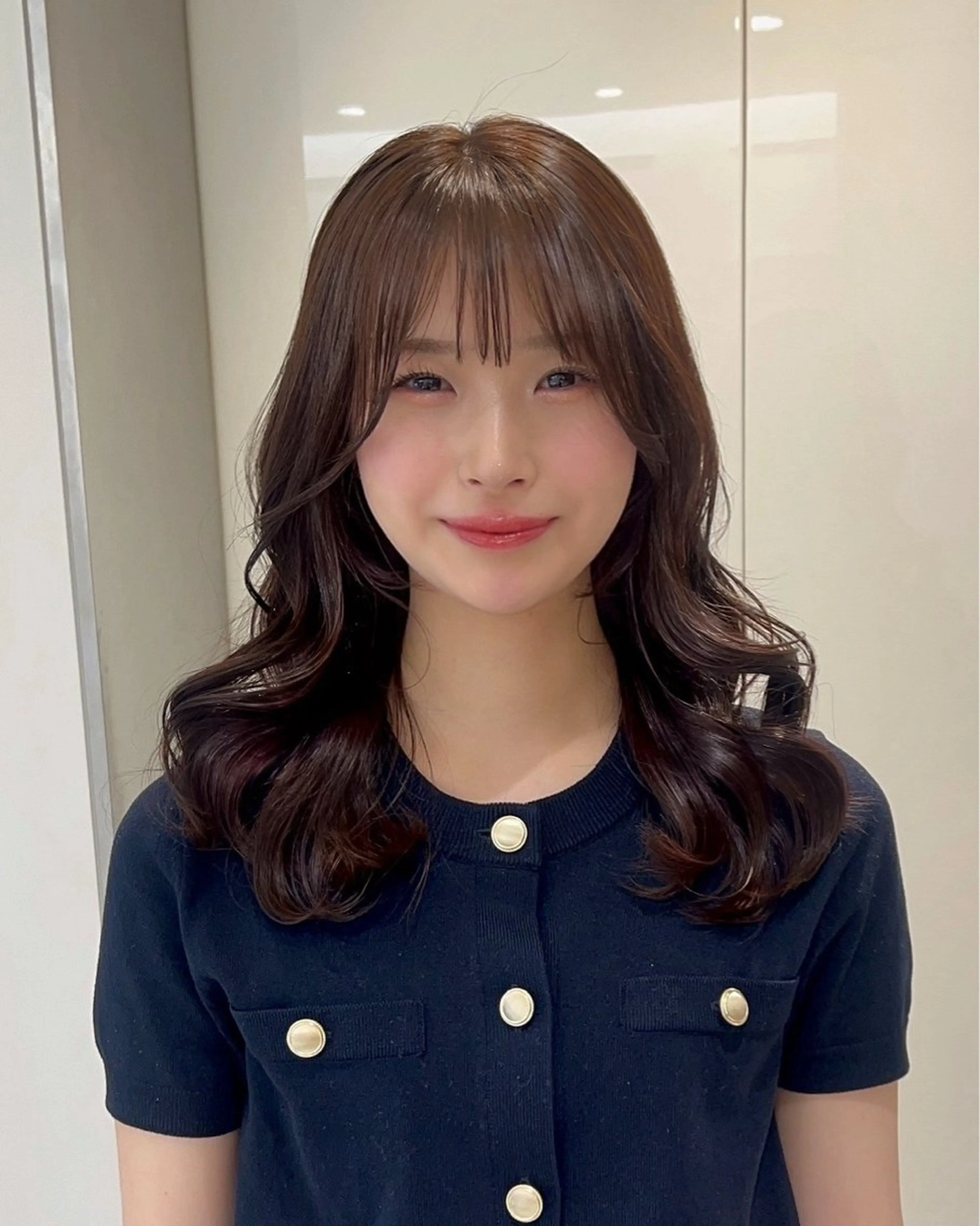 セミロング 大人girly／ 銀座RINOSEのヘアスタイル