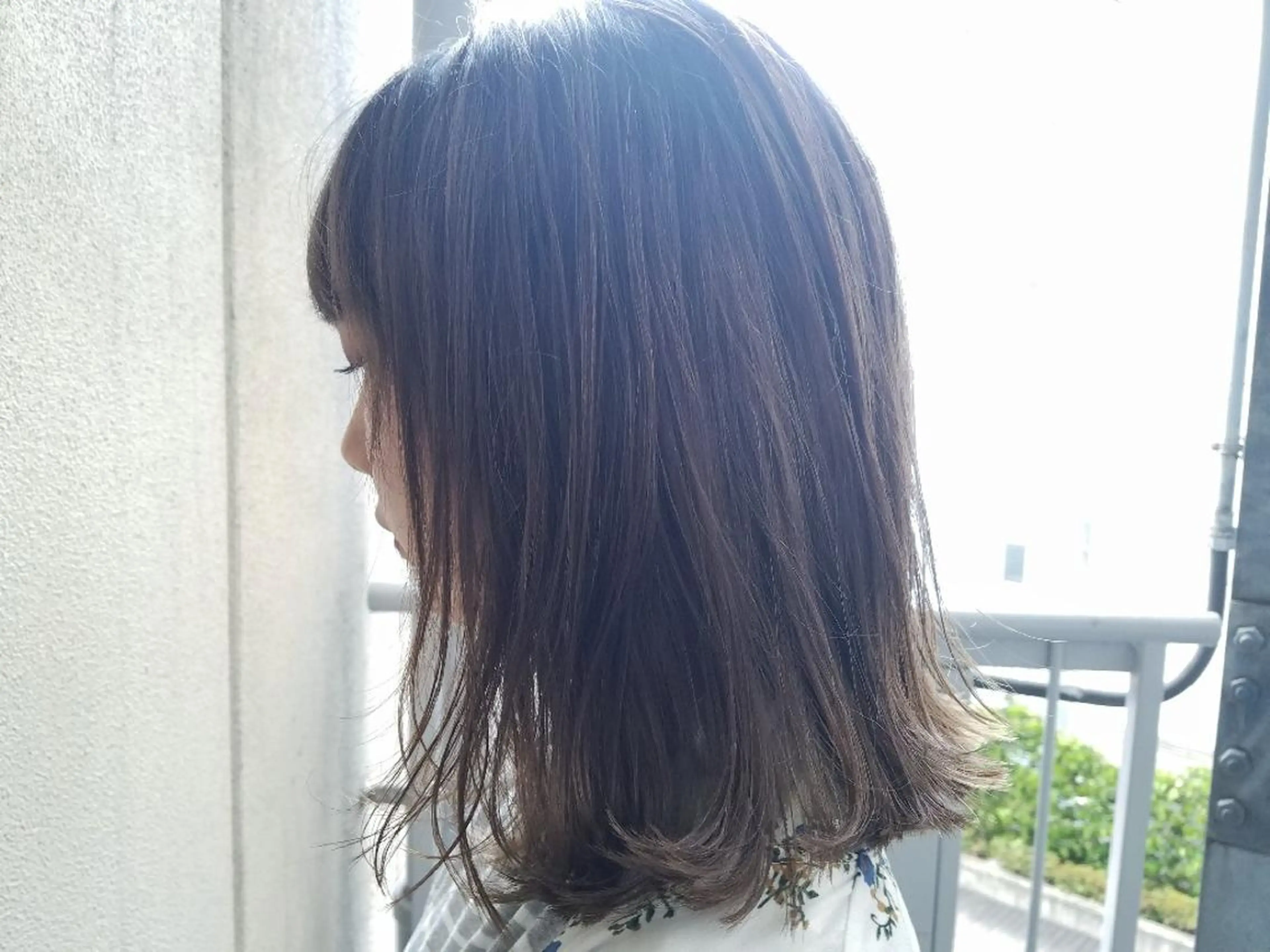 ミディアム カラー アッシュ ベージュカラー imai /カット/パーマのヘアスタイル