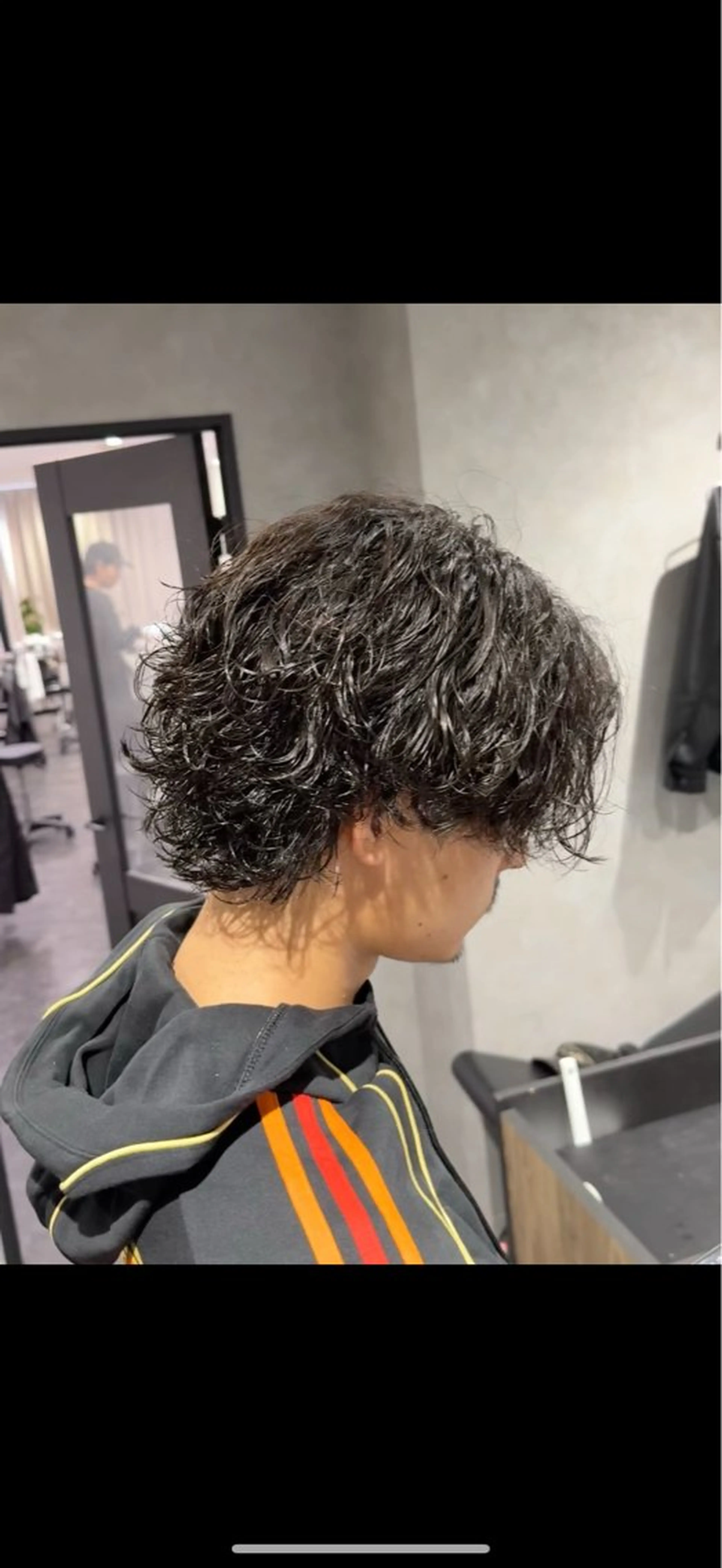 ミディアム パーマ メンズ カット パーマ メンズパーマ特化 美容師kouyaのヘアスタイル