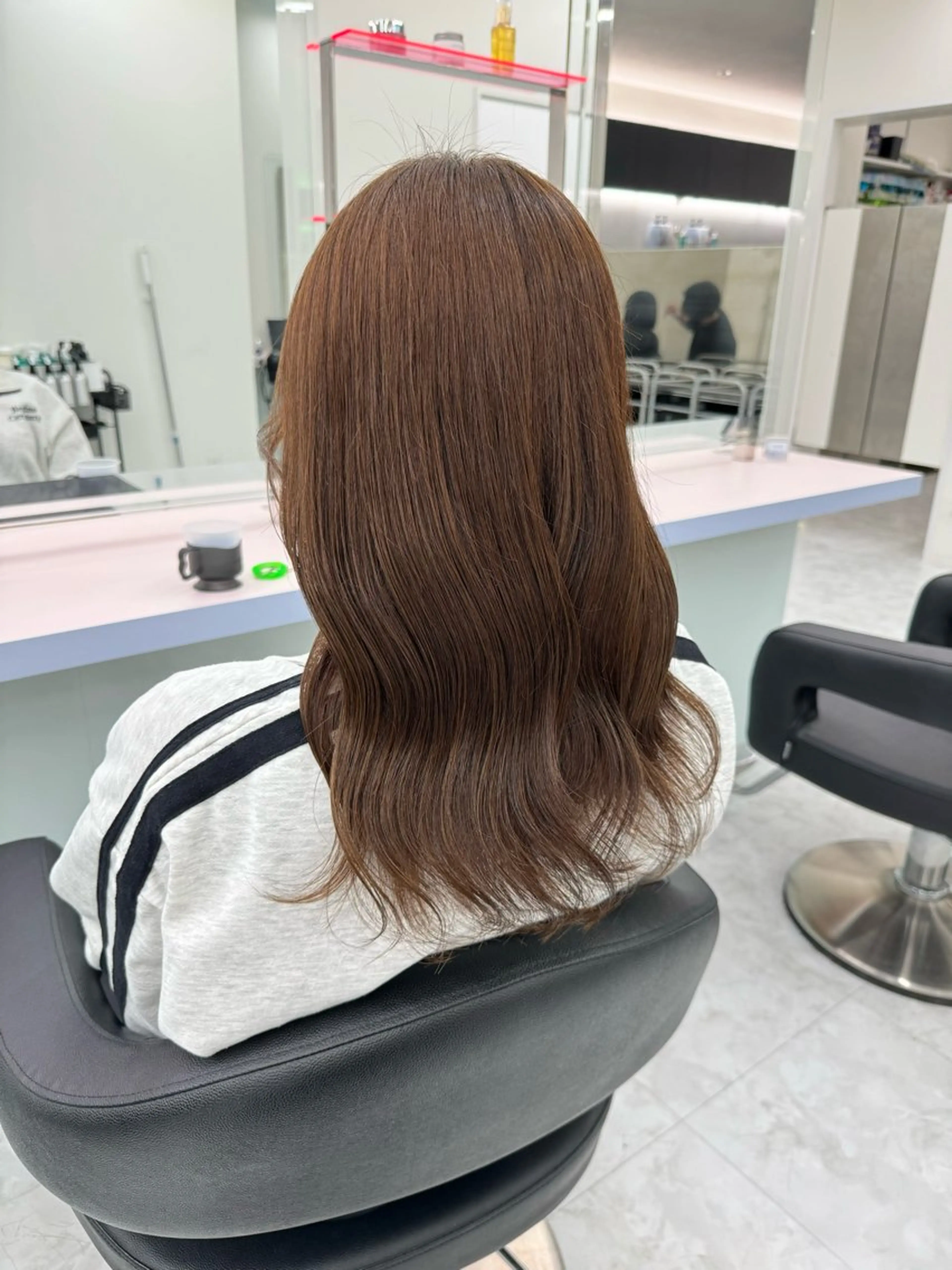 セミロング カラー ブラウンカラー マロンブラウン カット ヘアカラー トリートメント ヘアセット ♡ブリーチカラー♡ Mirioのヘアスタイル
