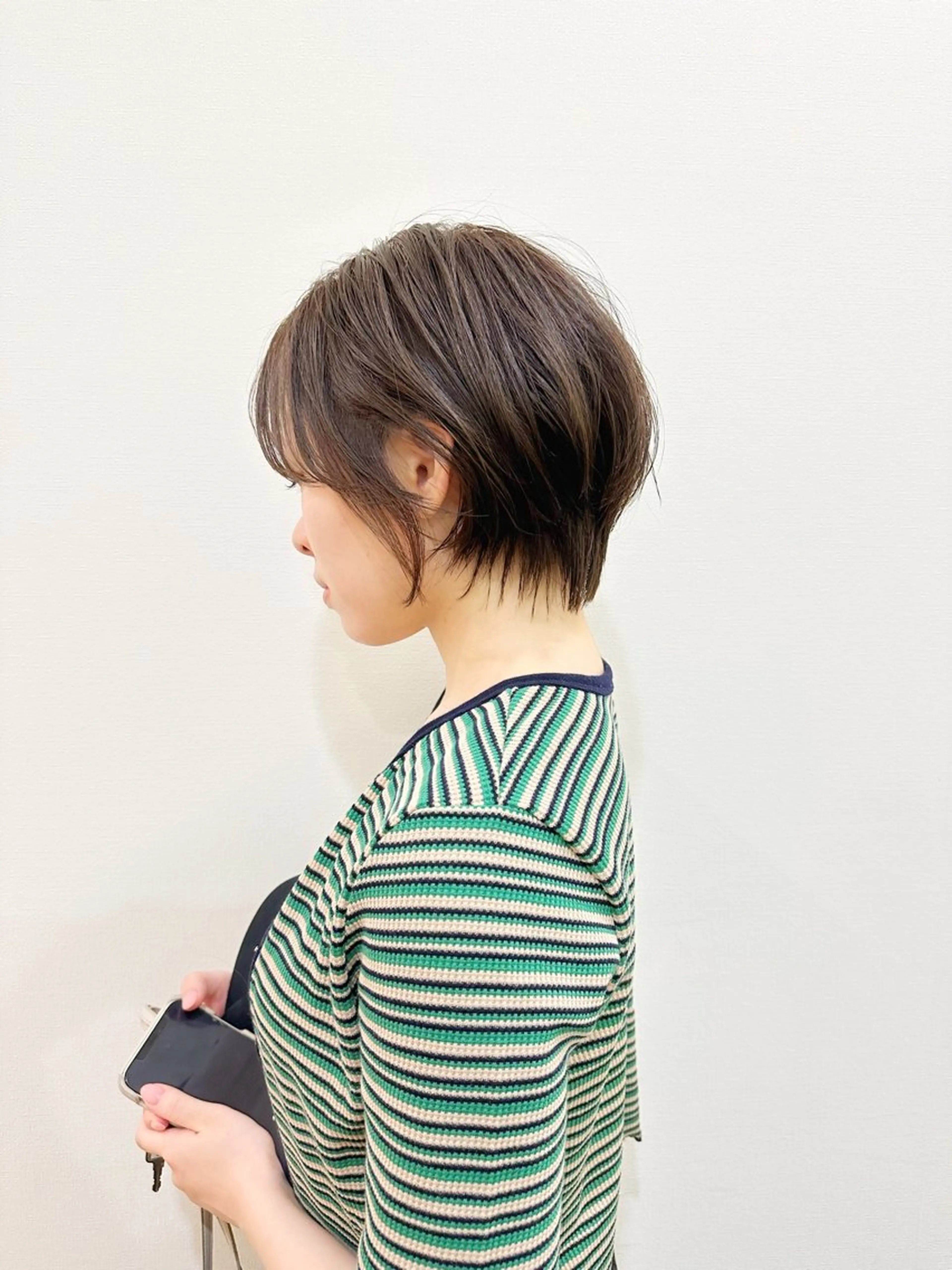 ショート カラー 透明感カラー カット ヘアカラー トリートメント newline銀座所属・銀座ショート/ 大人ショート/金子涼のヘアスタイル