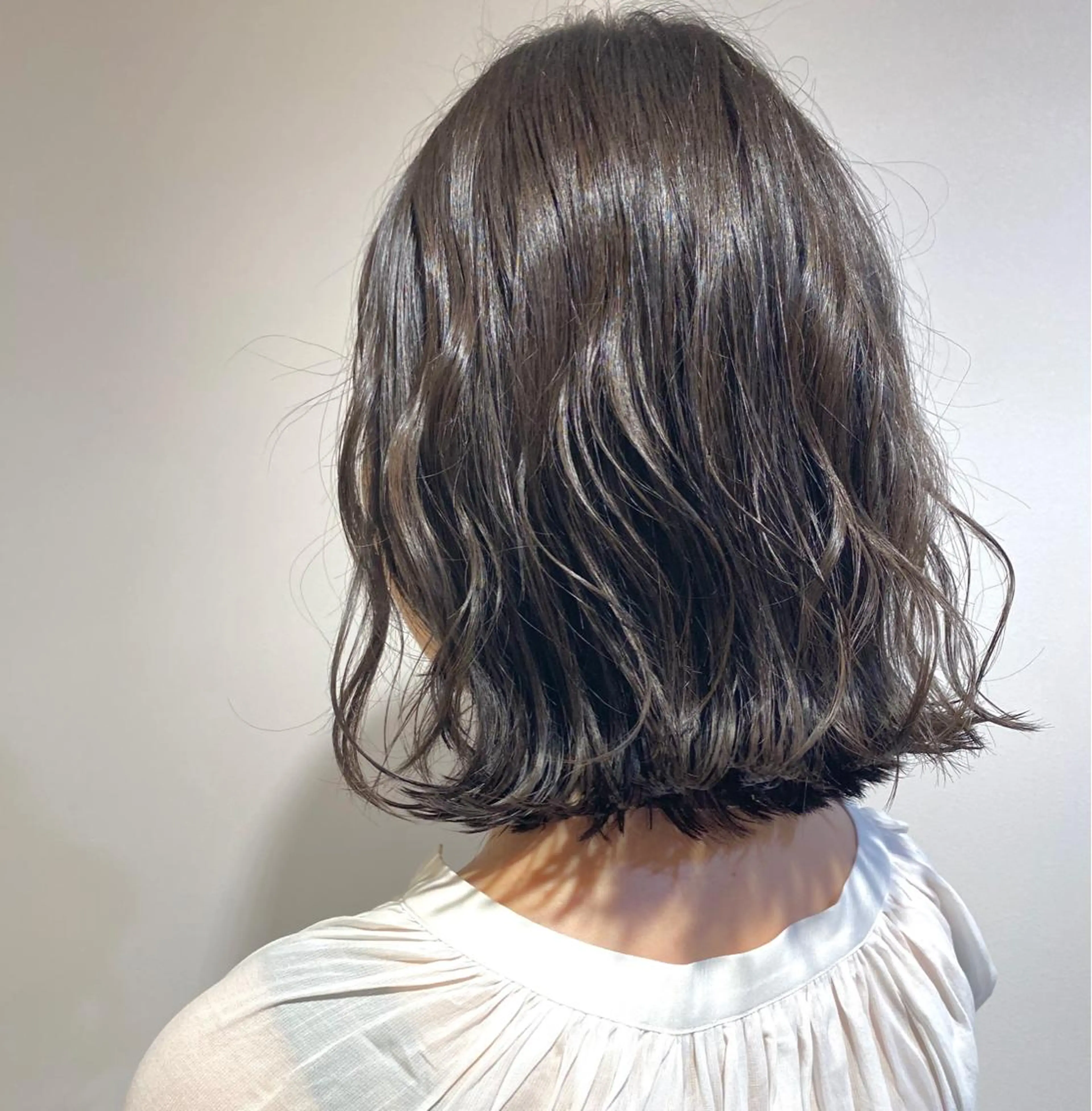 ミディアム カラー メンズパーマ 西條真治のヘアスタイル