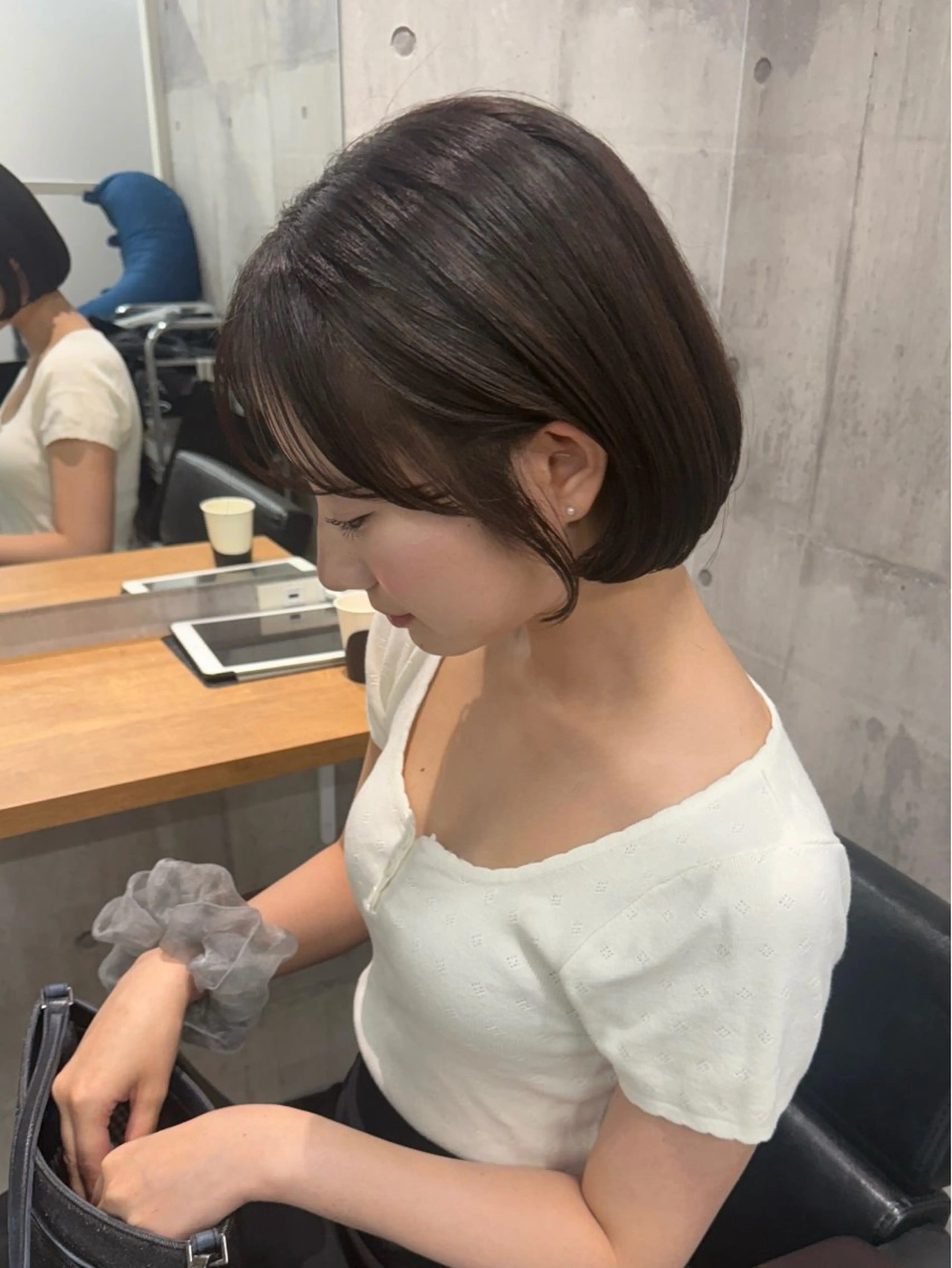 ショート カット ヘアカラー トリートメント ayano /レイヤー/艶カラーのヘアスタイル