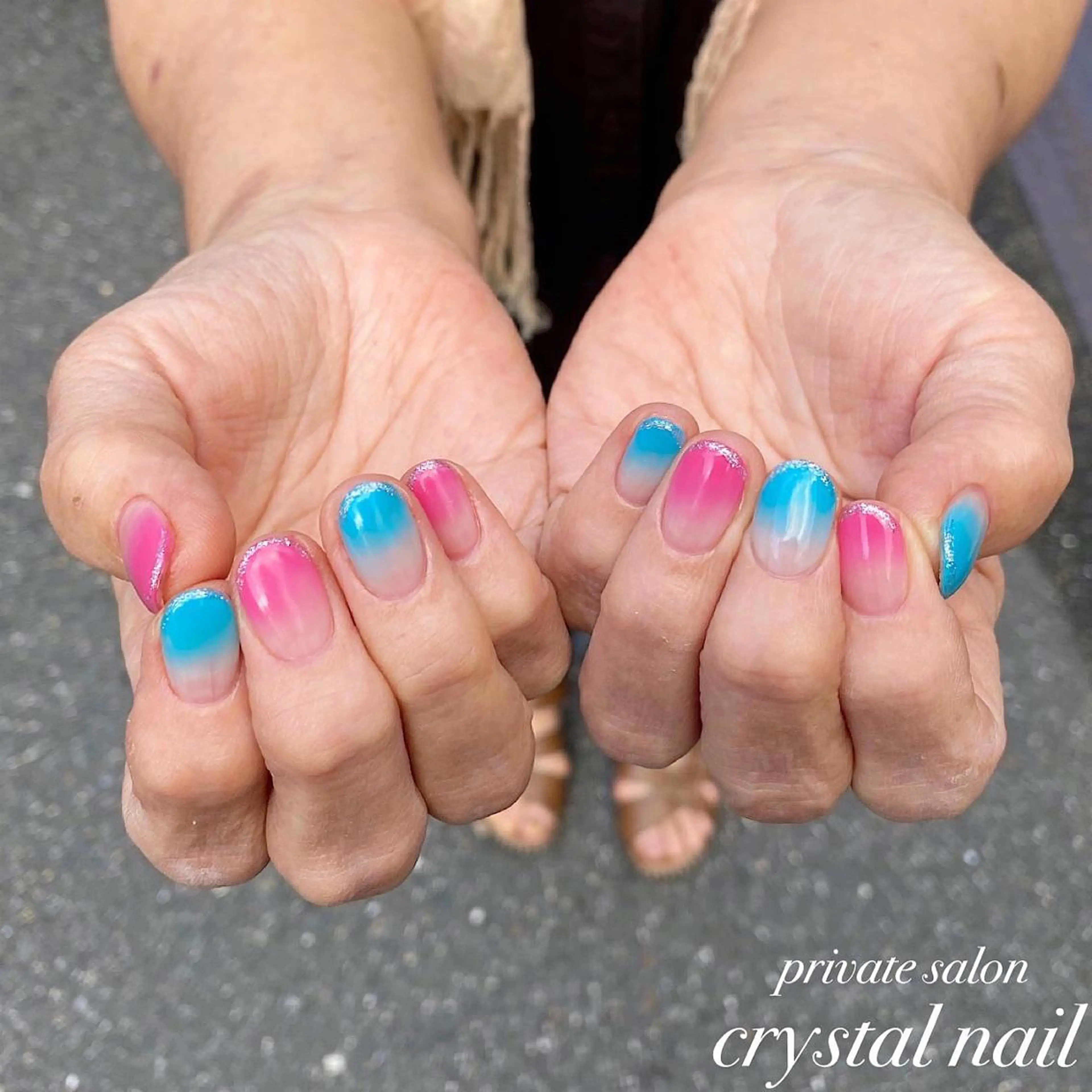 ネイル グラデーション Crystal Nailのネイルデザイン