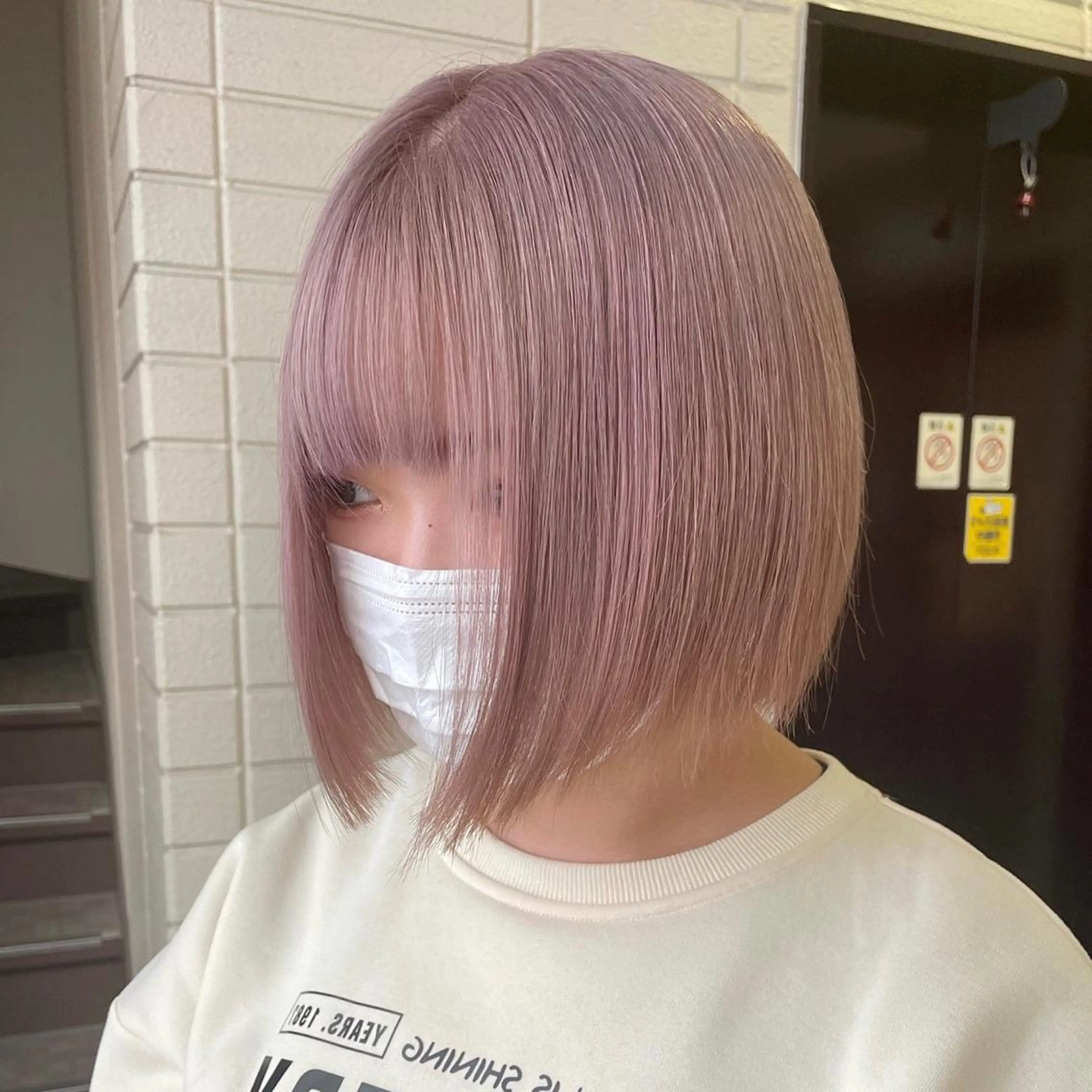 ショート カラー ピンクカラー 🌀メンズパーマ🌀 中島 日菜のヘアスタイル