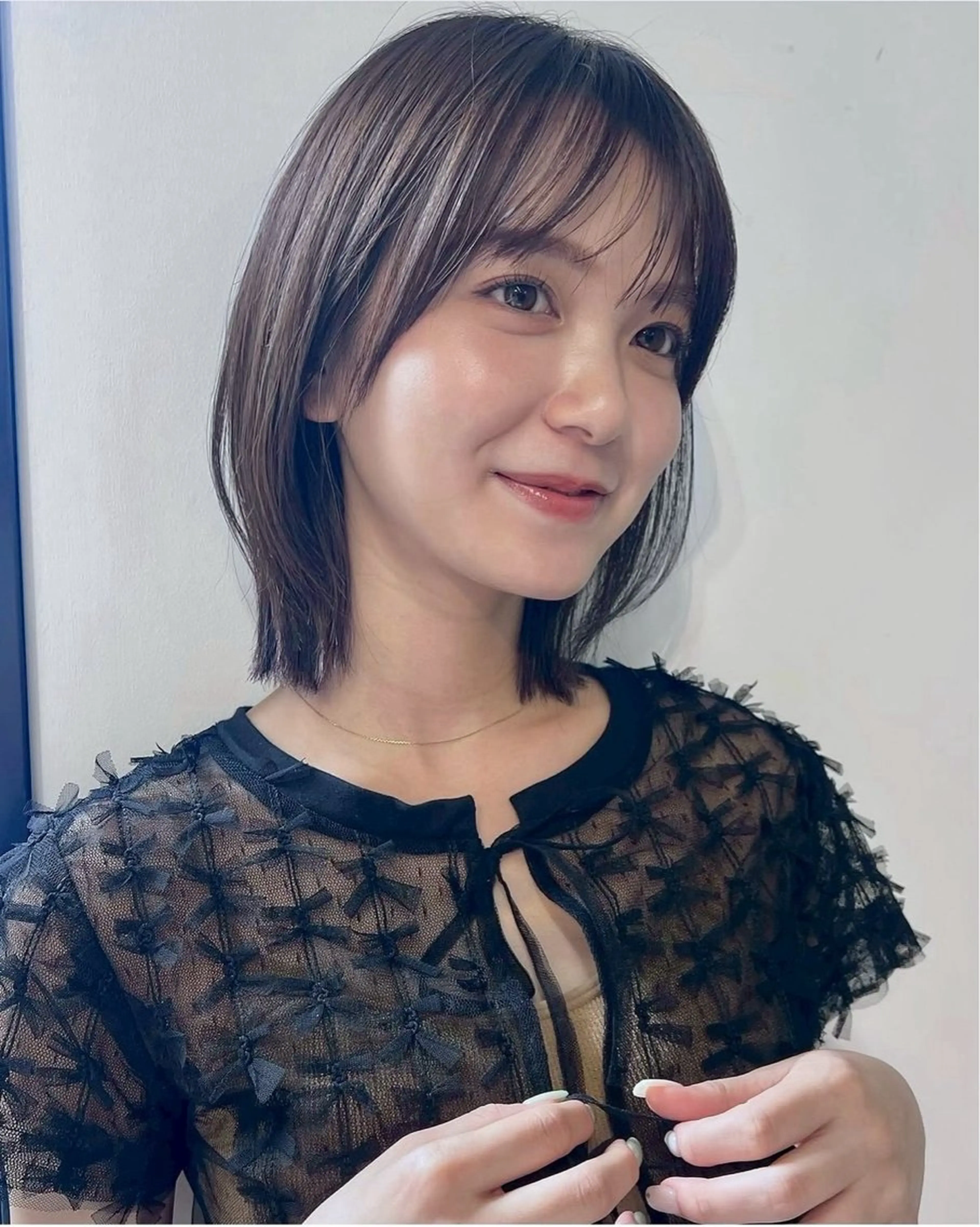 ミディアム 🍑暖色/レイヤー/ 真希🎀のヘアスタイル