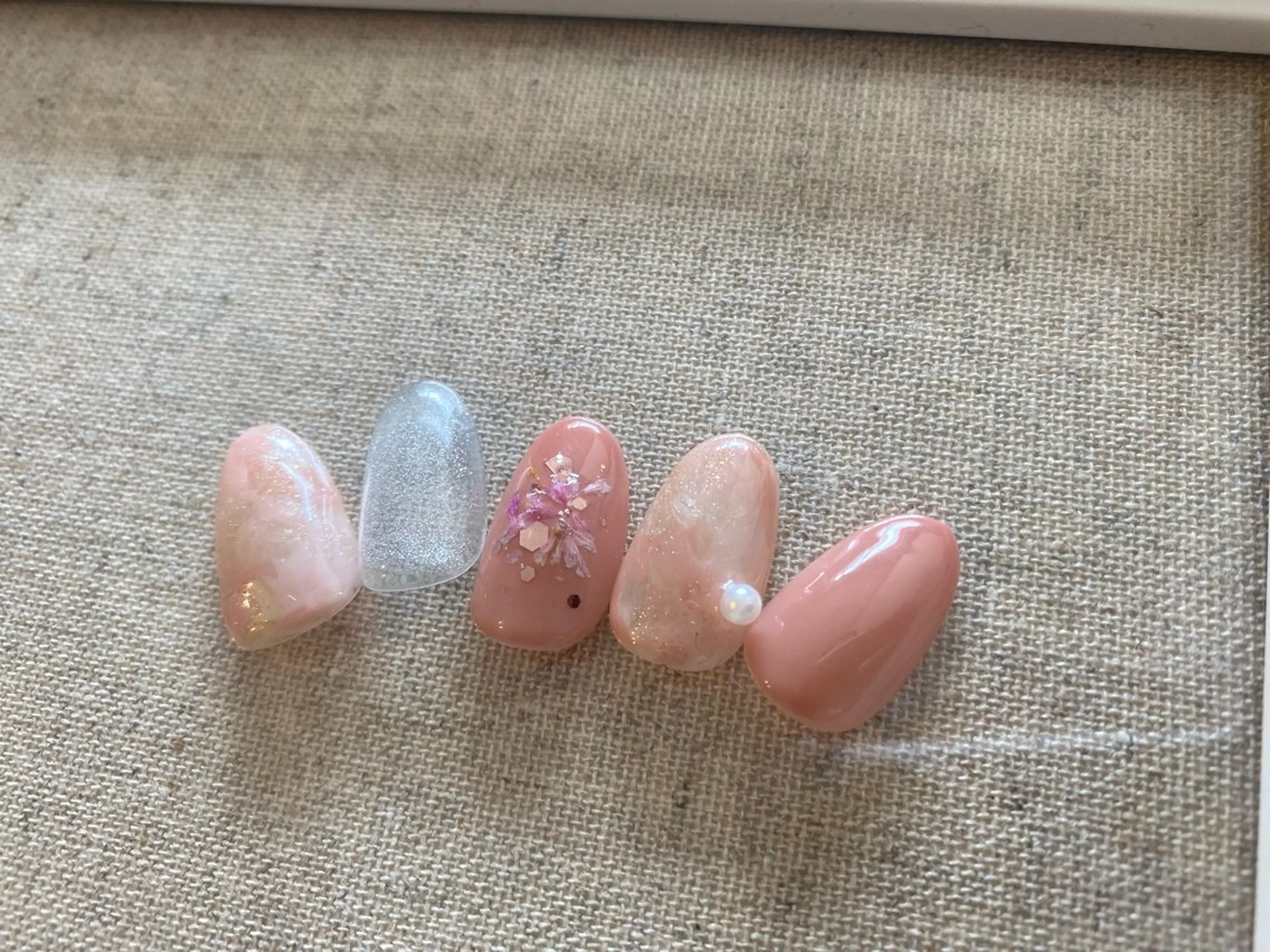 ネイル ピンク 苦楽園the she nailのネイルデザイン