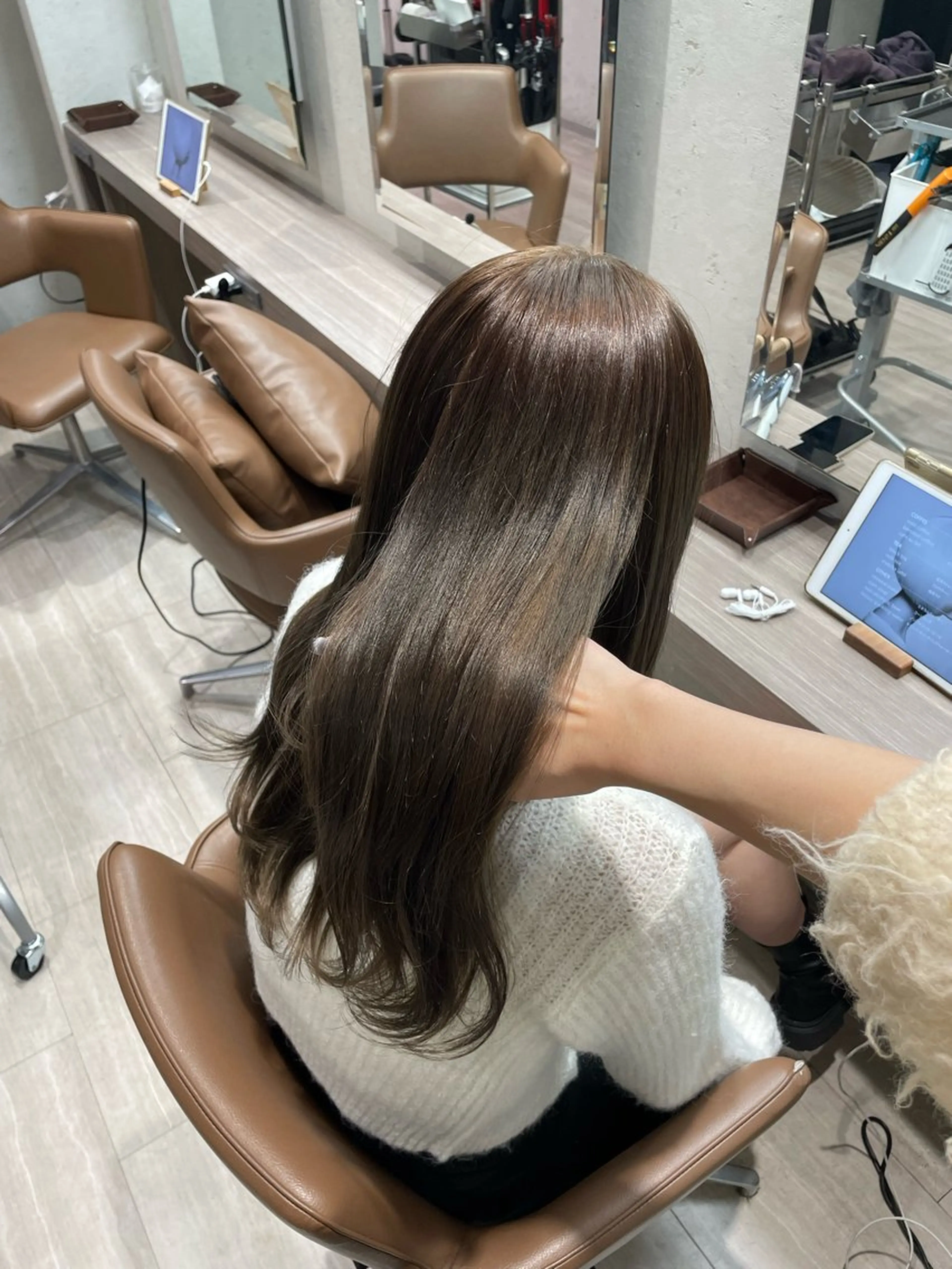 ロング ハイライトデザイン 特化/表参道/みづきのヘアスタイル