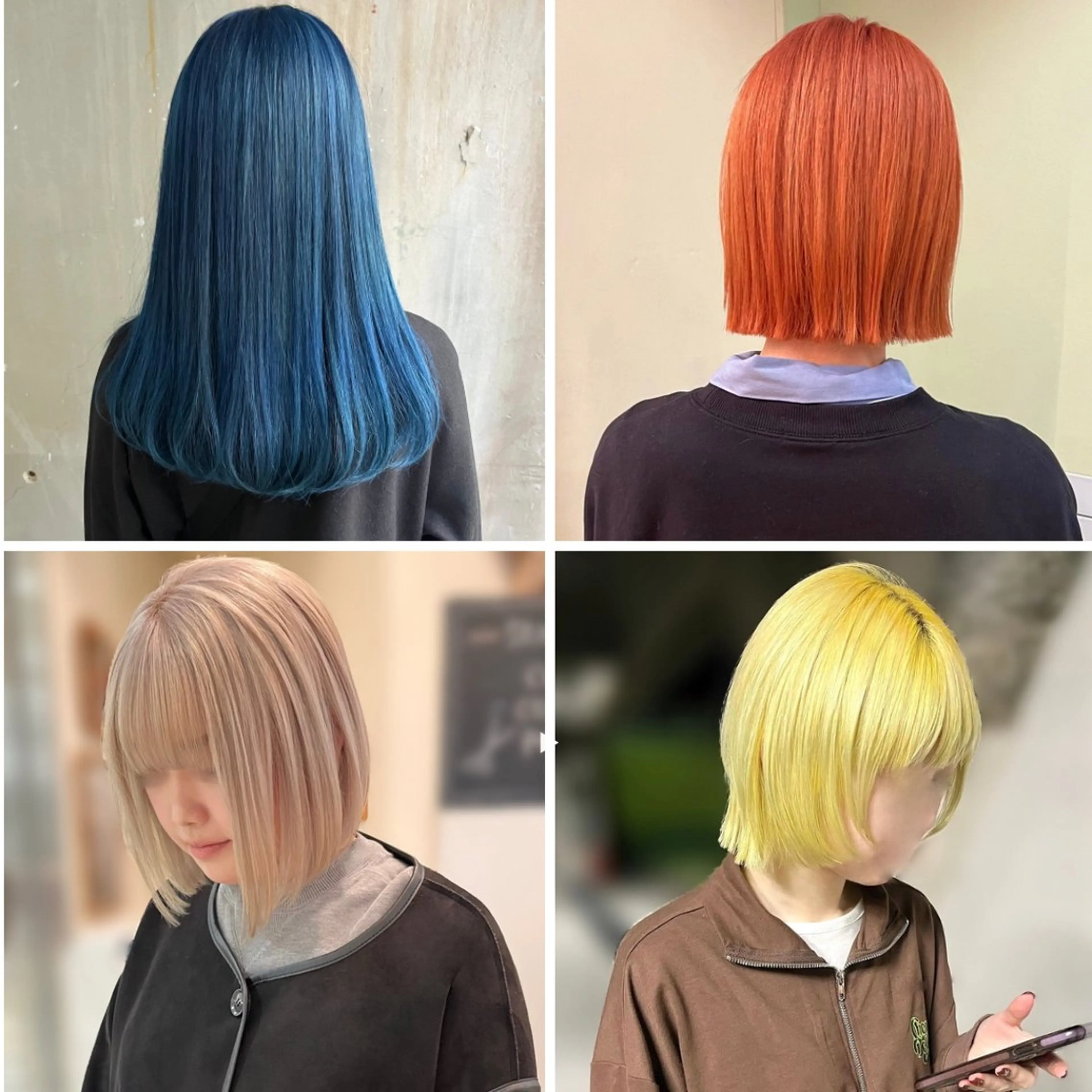 ミディアム カラー ヘアアレンジ ハイトーンカラー カット ヘアカラー イシカワ リュウセイのヘアスタイル
