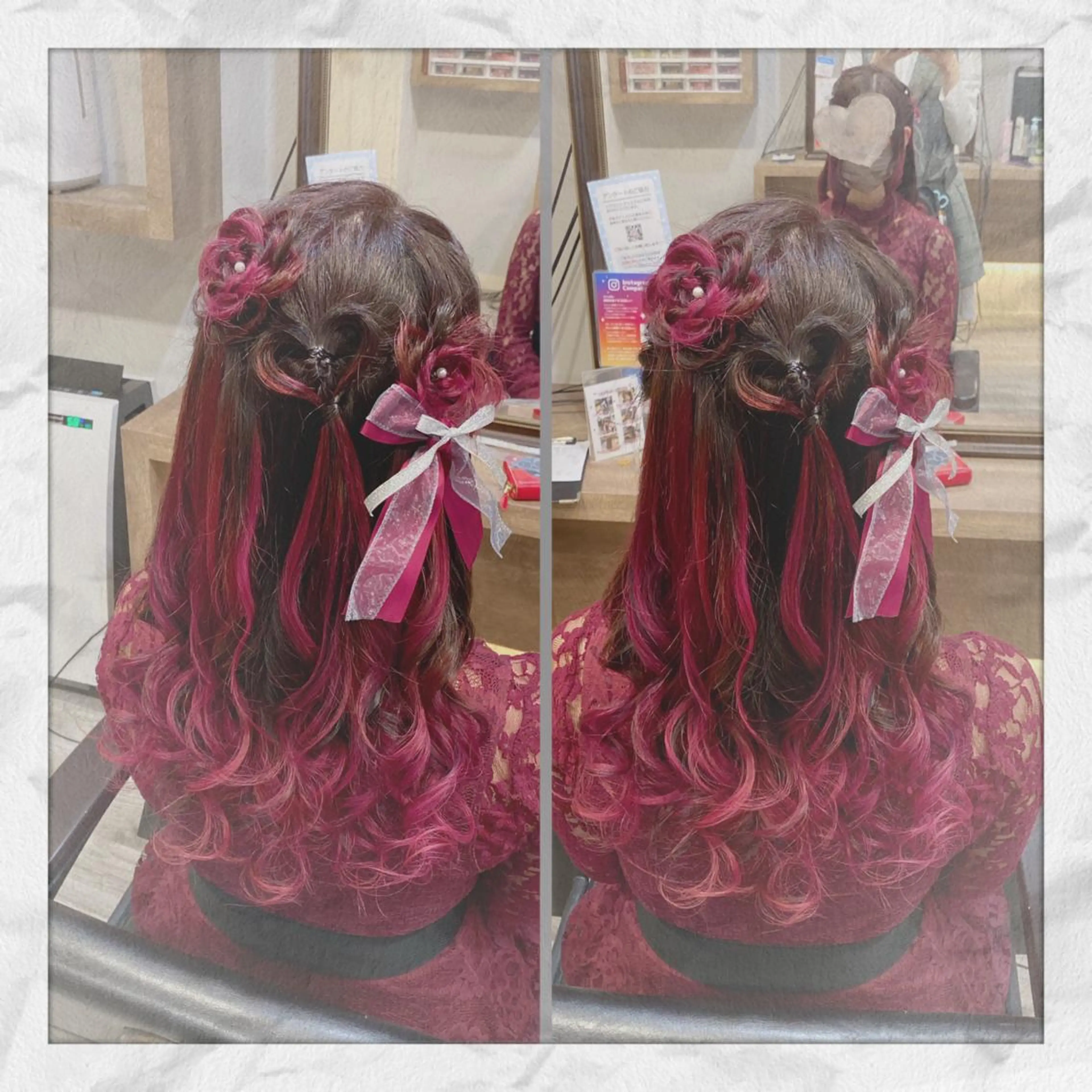 ロング ヘアアレンジ ヘアセット ヘアセット/着付け 𓇼 松本 夏美𓇼のヘアスタイル