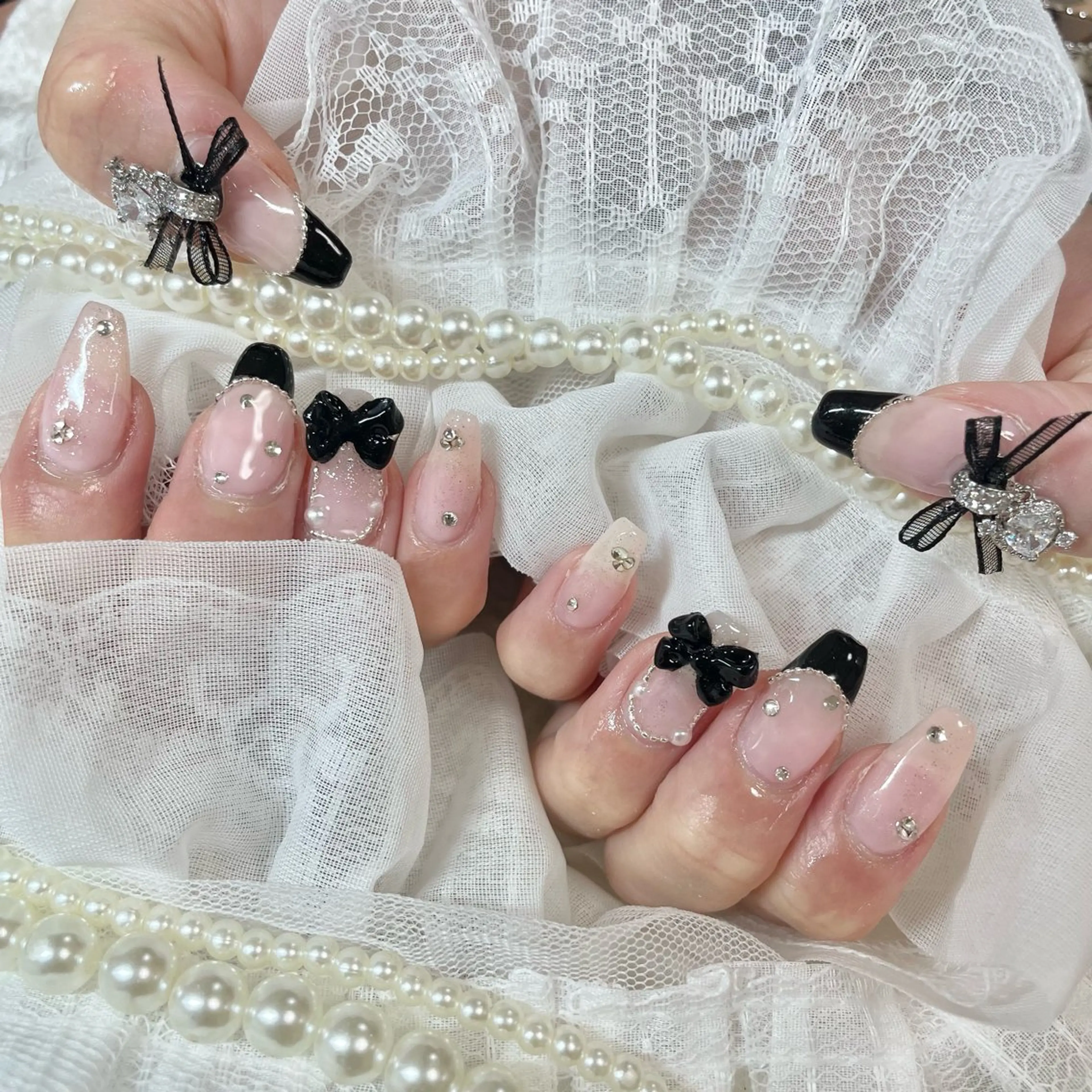 ネイル フレンチネイル ハンドネイル 🎀AYAKO 🎀中韓ネイルのネイルデザイン