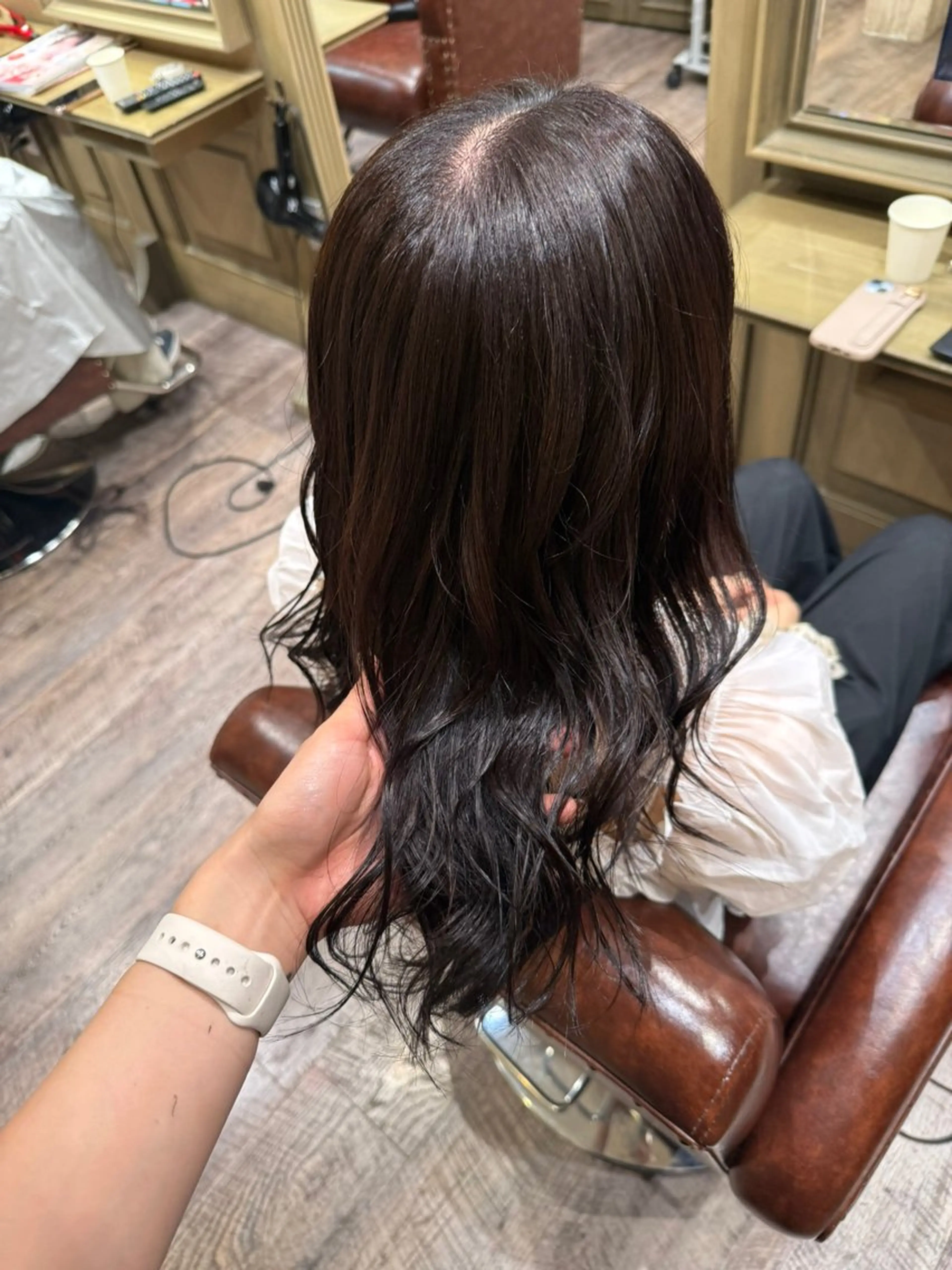 カラー ヘアカラー&マツパ 募集/ｵｷﾞﾉｱｵﾘのヘアスタイル