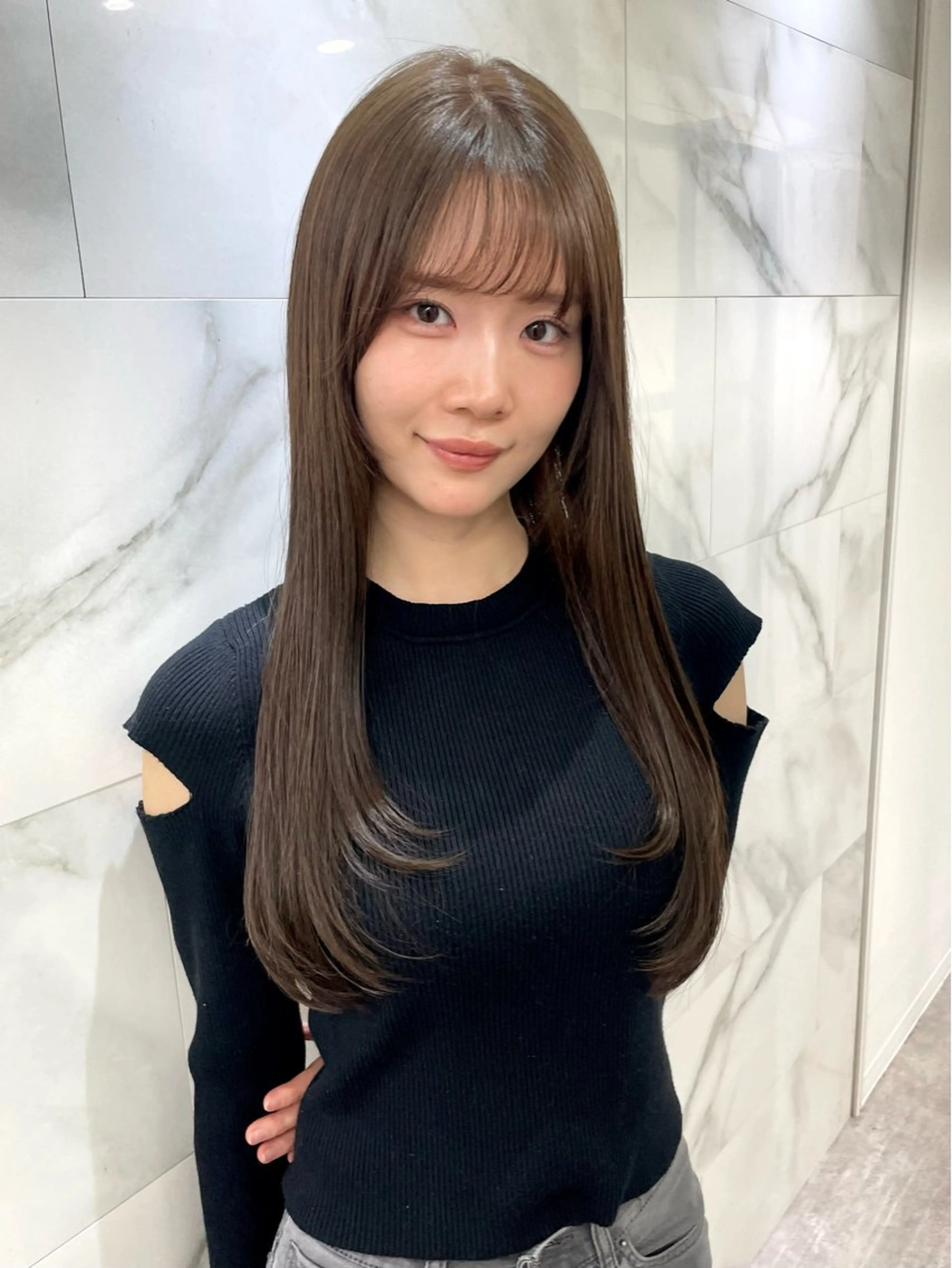 髪質改善カラー＋4ステップAujuaトリートメント+リファファインバブルspa+ヘッドスパの写真