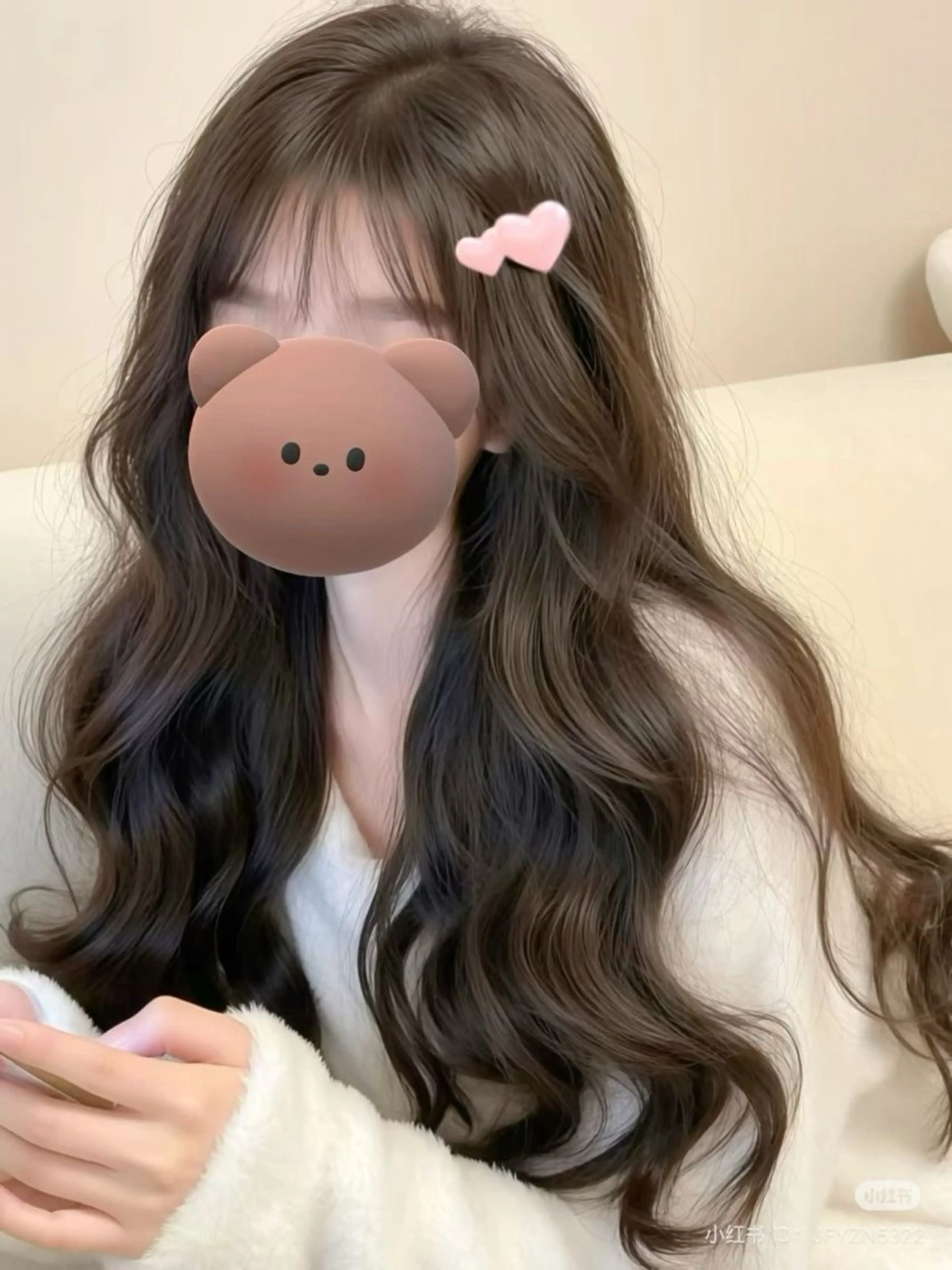 ロング カラー ヘアカラー 韓国×ワンホン 艶カラー/ハヅキ🎀のヘアスタイル