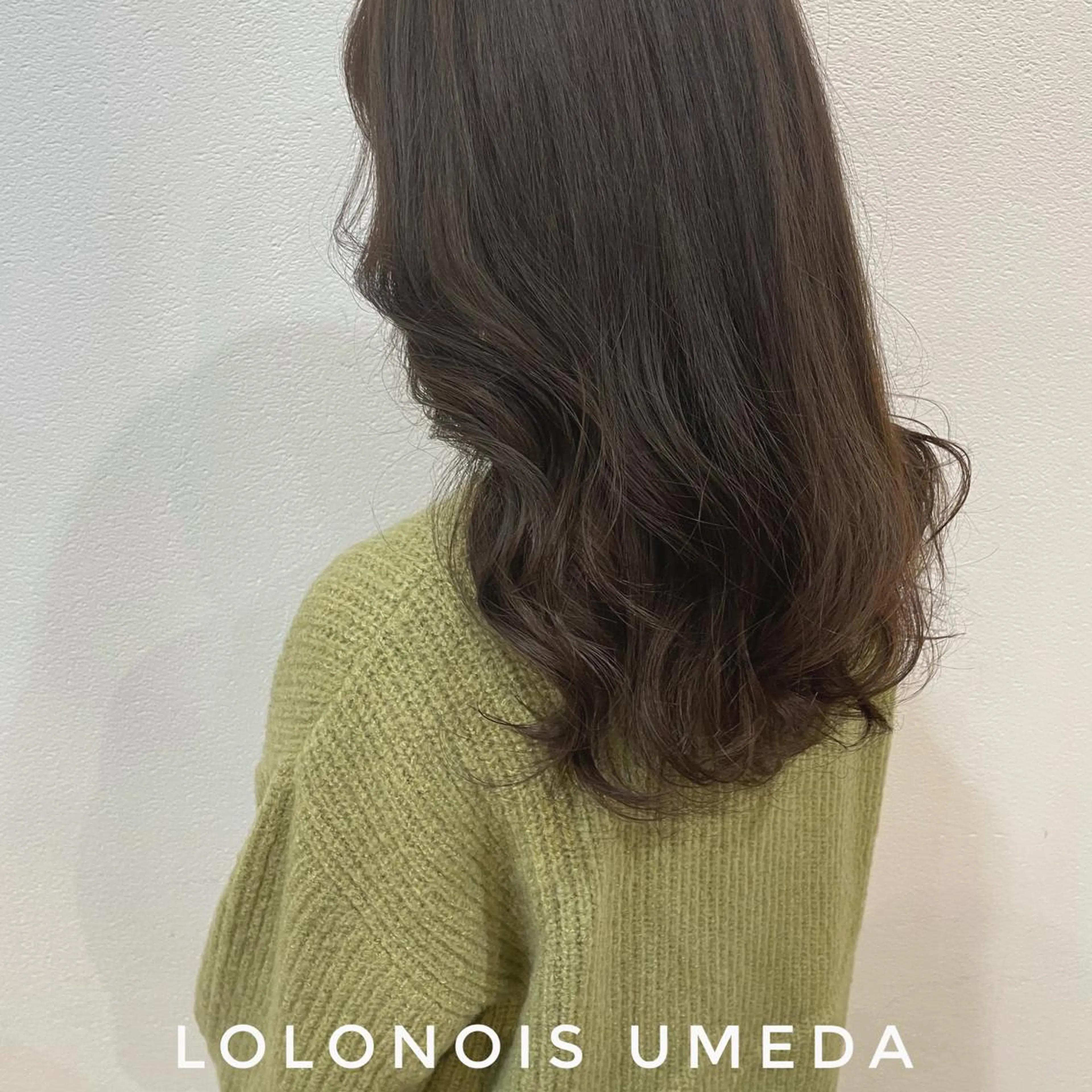 ロング カラー アッシュ アッシュブラウン ブラウンカラー Lolonois梅田 /Okazaki:)のヘアスタイル