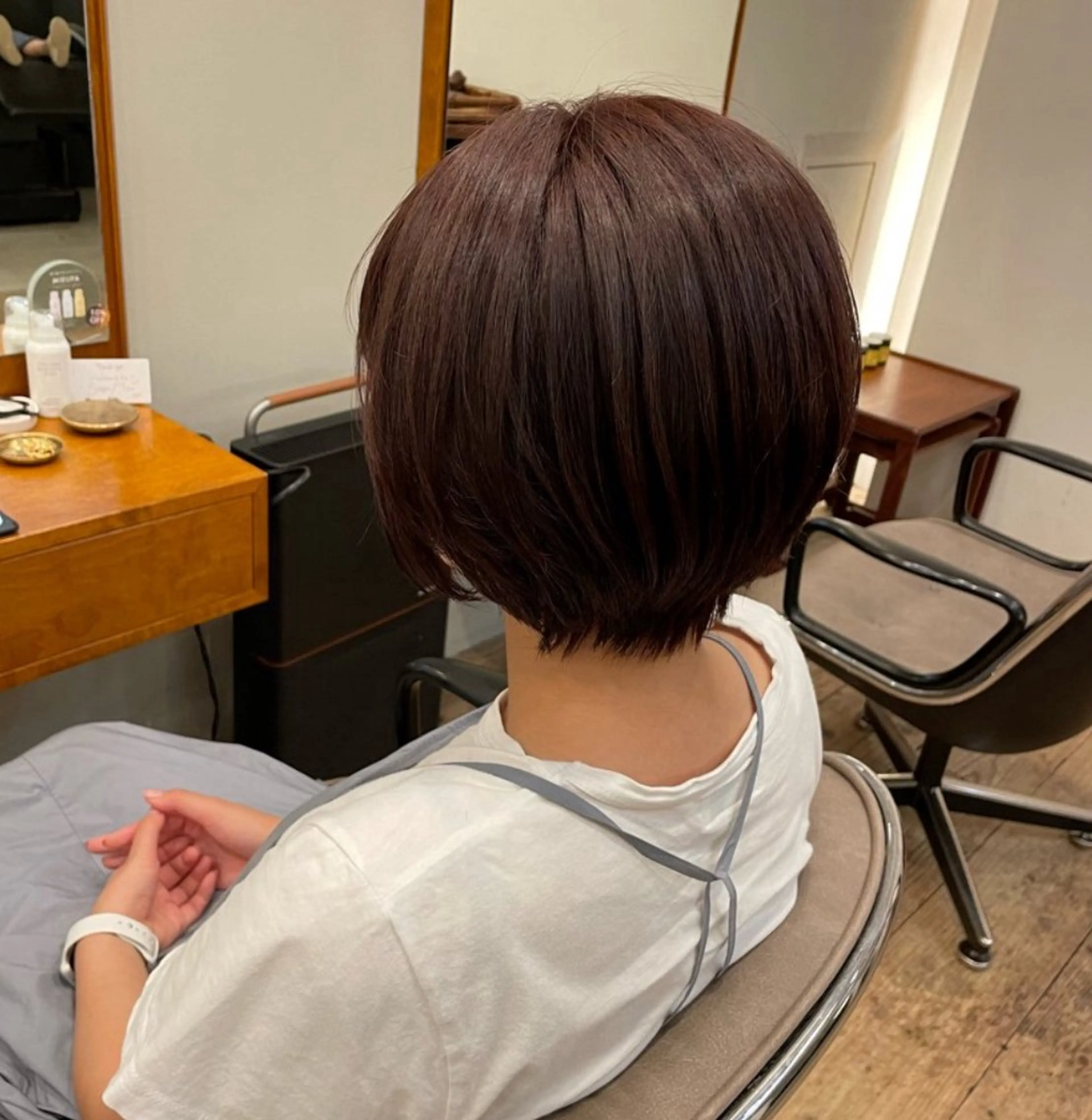 ショート ショートボブ 丸みショート ボブ ショートヘア tete nico所属・似合わせ/ヘアカラー nanami🌸のヘアスタイル