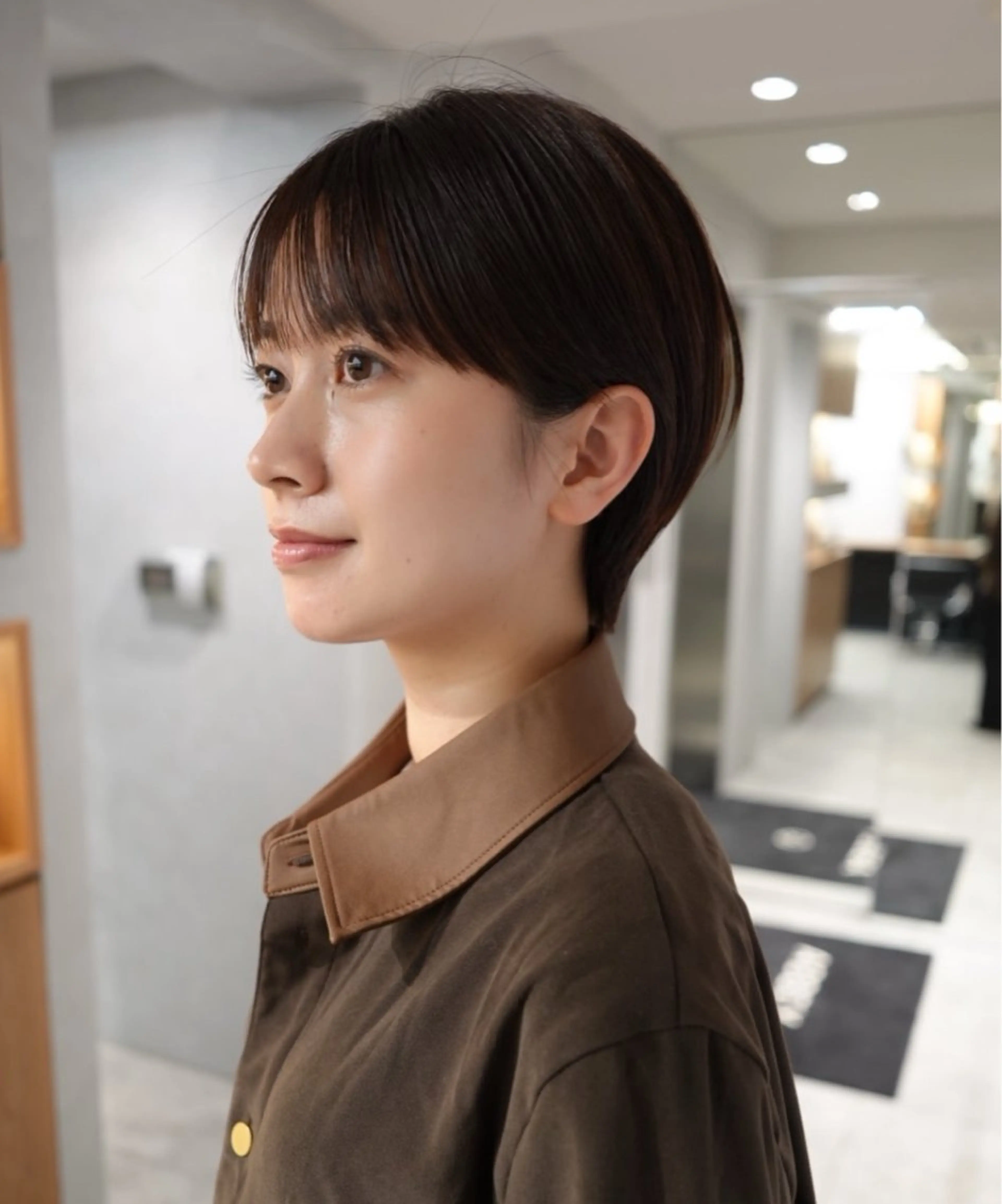 ショート ショートヘア 西 優衣奈のヘアスタイル