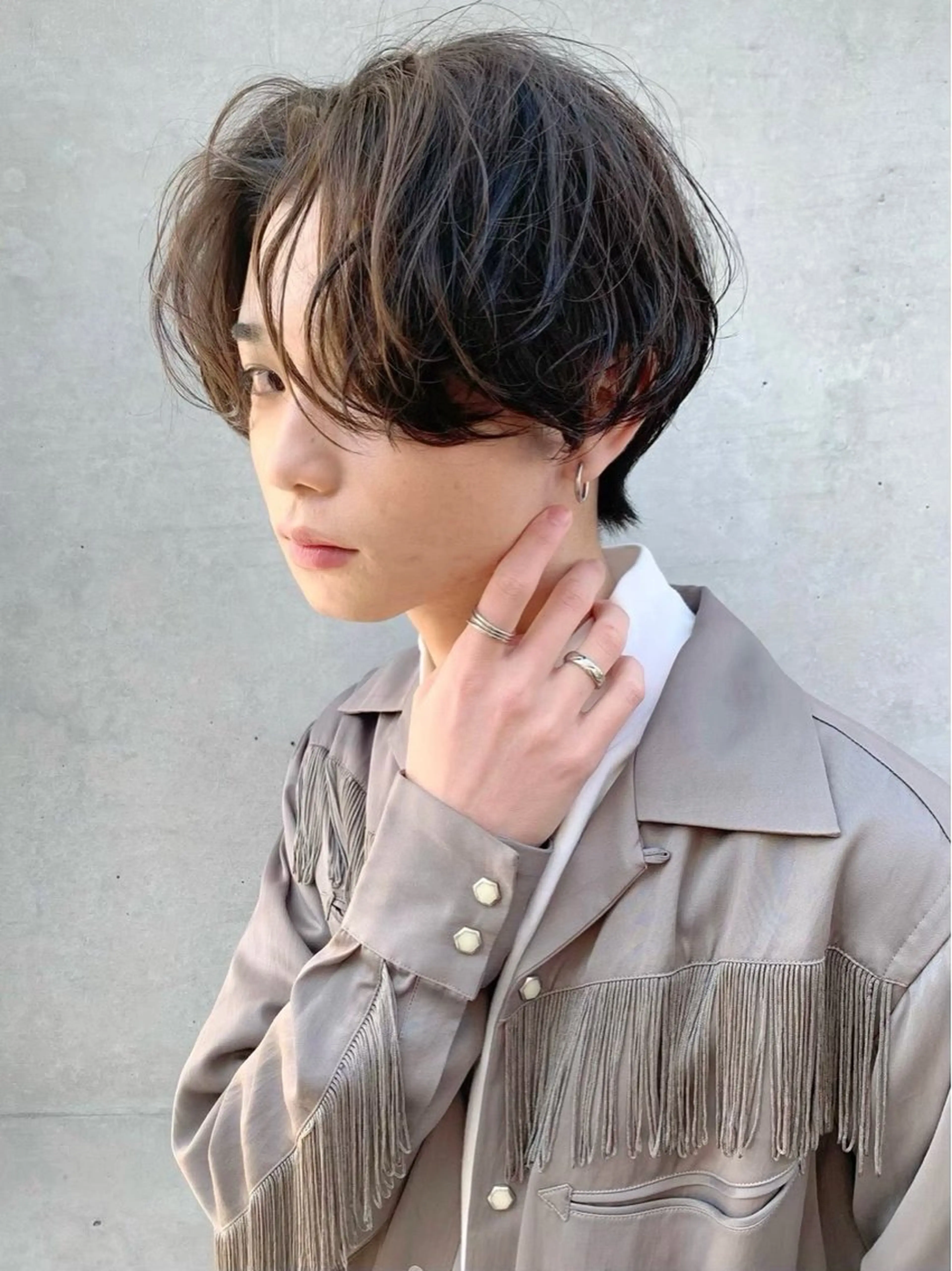 ショート メンズ センターパート カット hair&eye🎀 /momoKaのマツエク・マツパデザイン