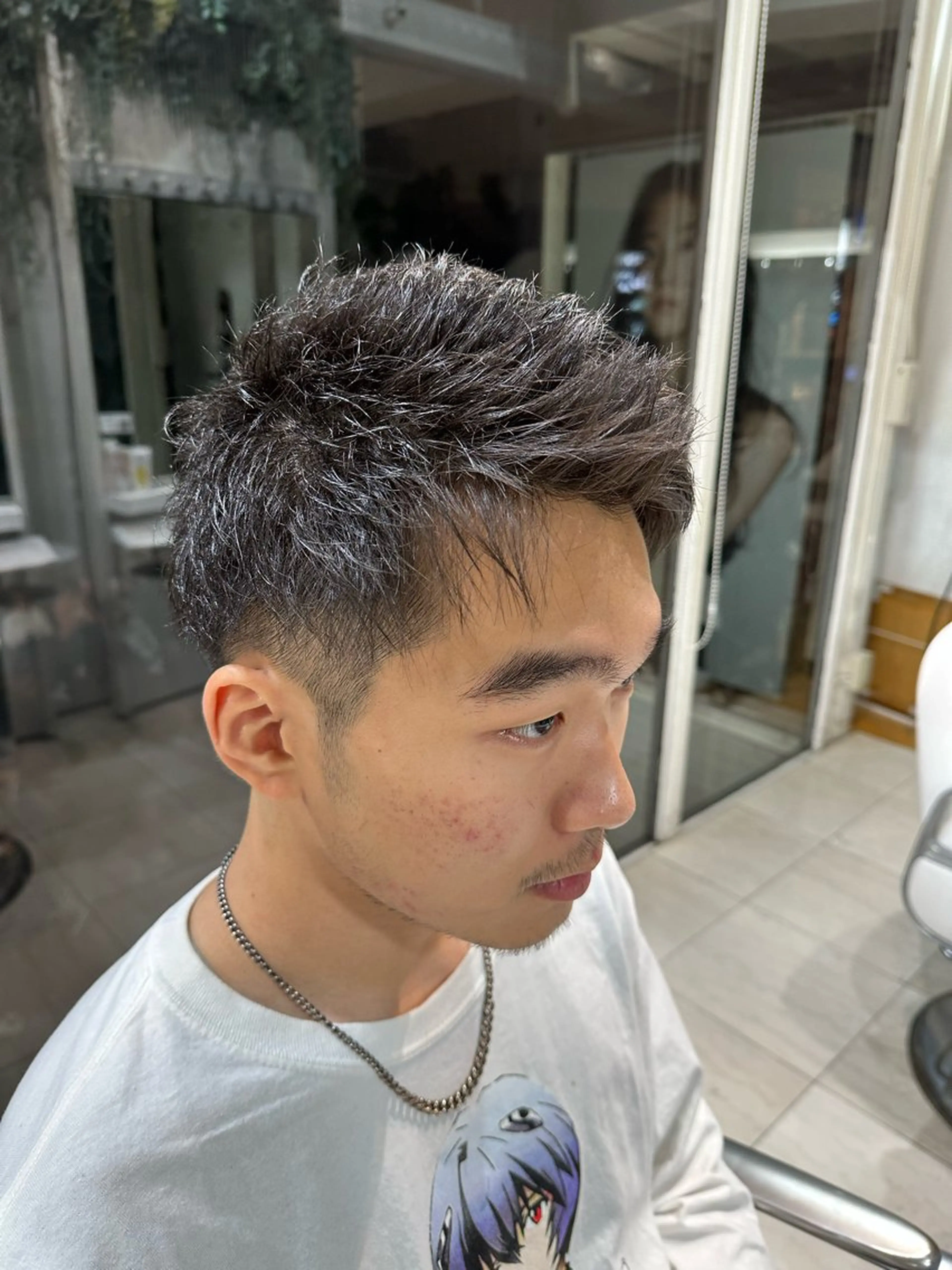 ショート メンズ アップバング 江原 貴登のヘアスタイル