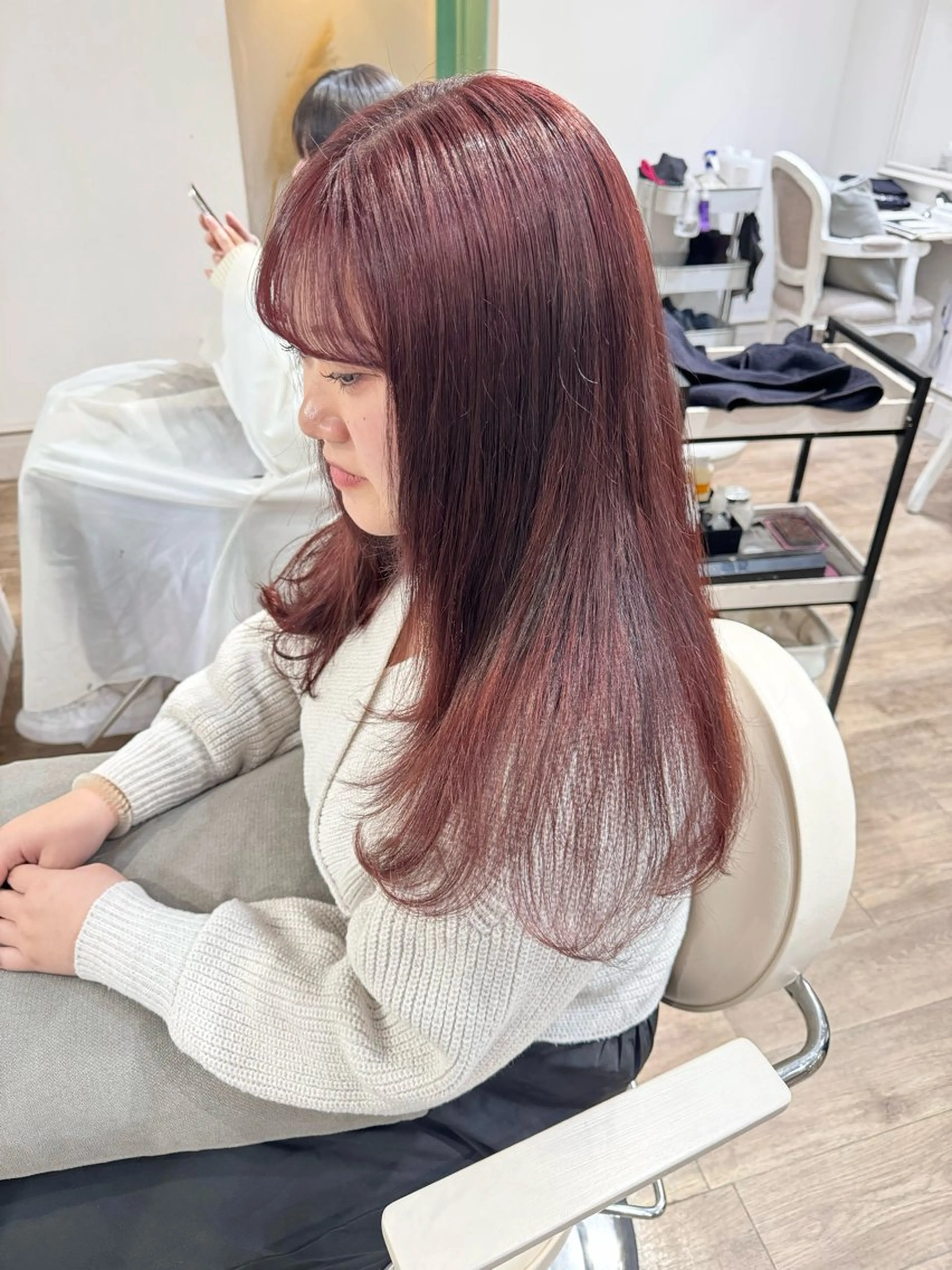 カラー ヘアカラー トリートメント 🌷柔らかクリーミー 🤍kirari🌷のヘアスタイル