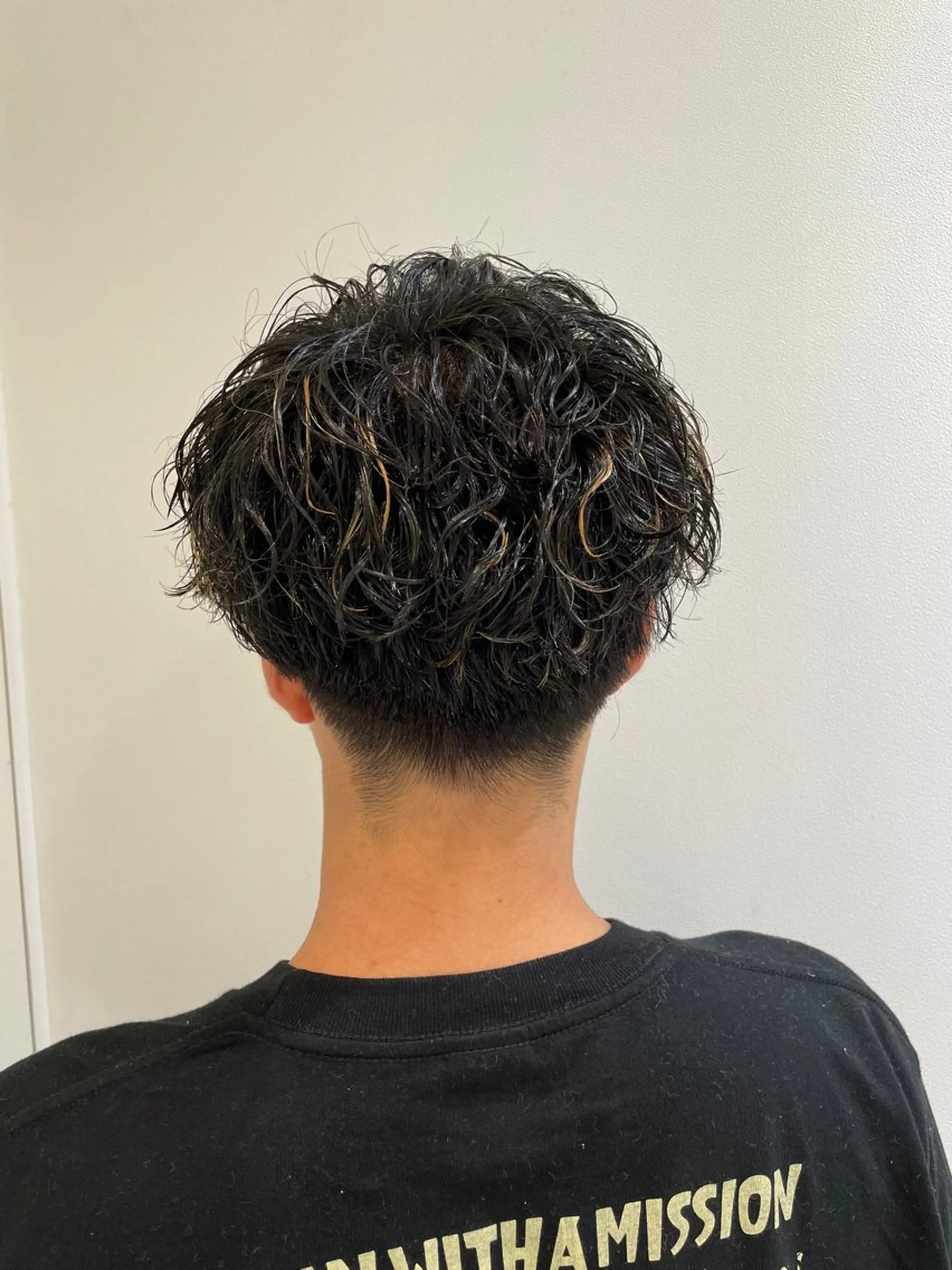パーマ メンズ カット パーマ 山本 侑平のヘアスタイル