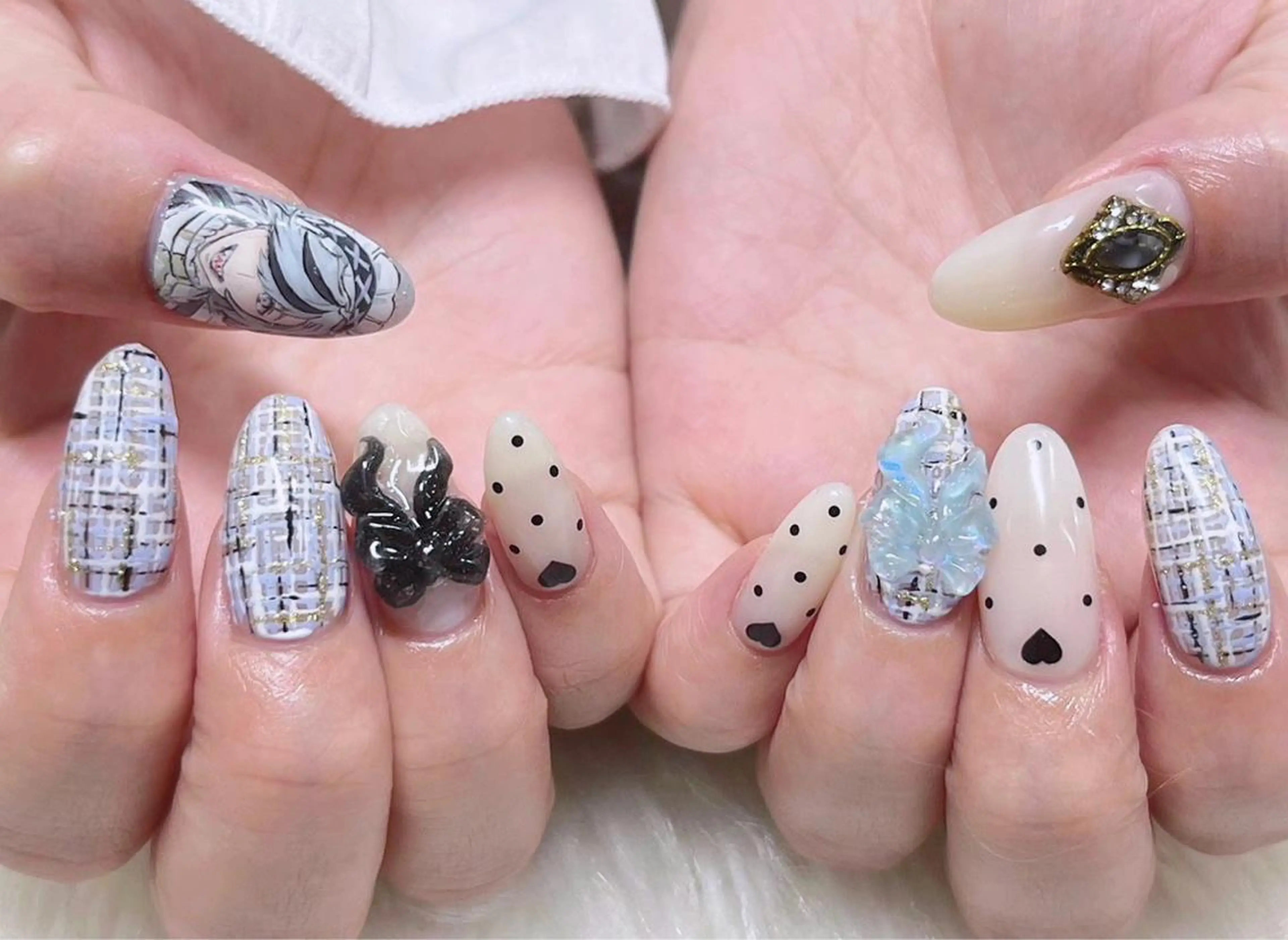 ネイル 成人式 スカルプネイル NAILSGOGO shibuyaのネイルデザイン