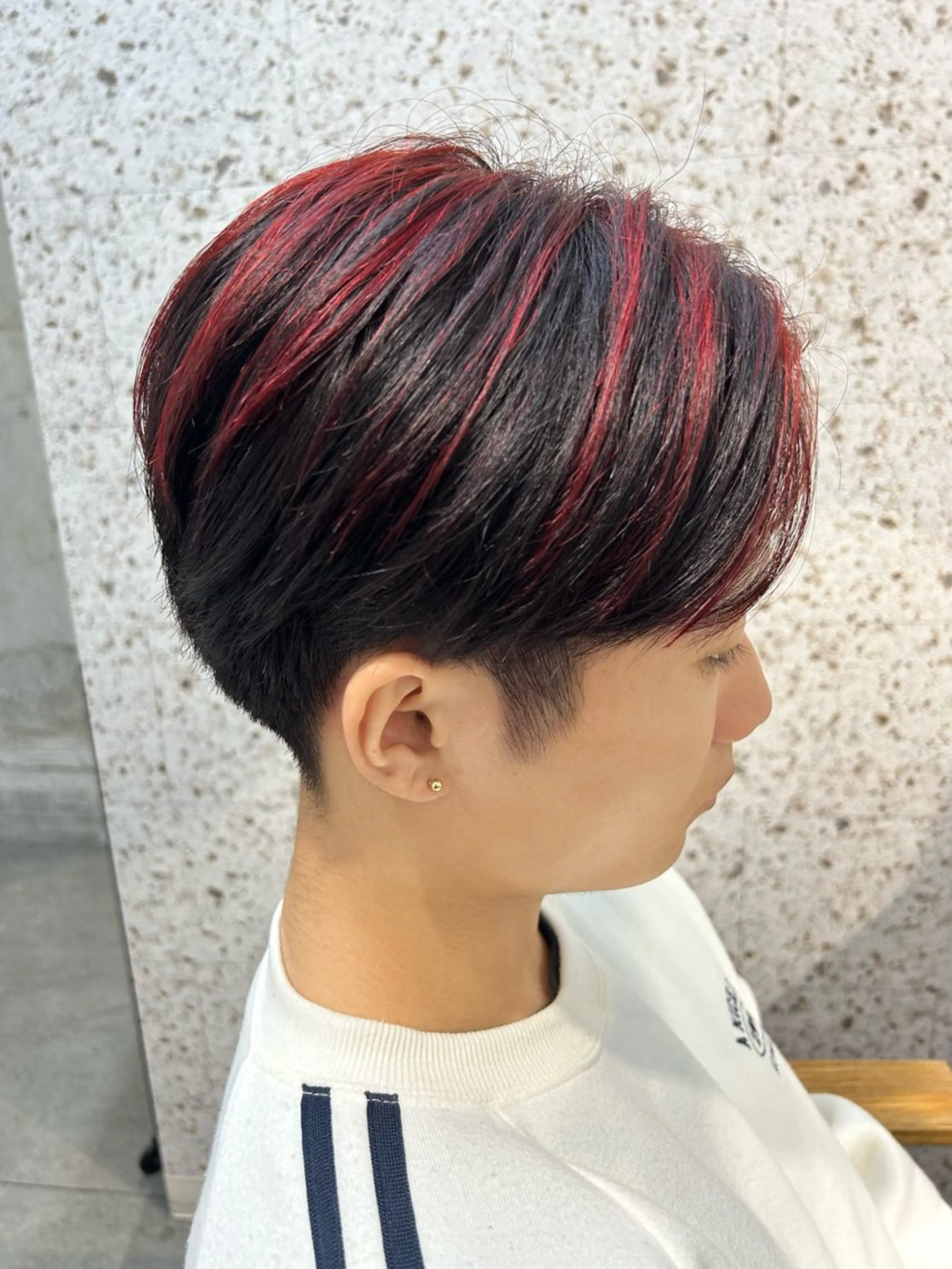 カラー ブリーチ デザインカラー ハイライトカラー ハイトーンカラー レッドカラー ヘアカラー [lani ] konatsuのヘアスタイル