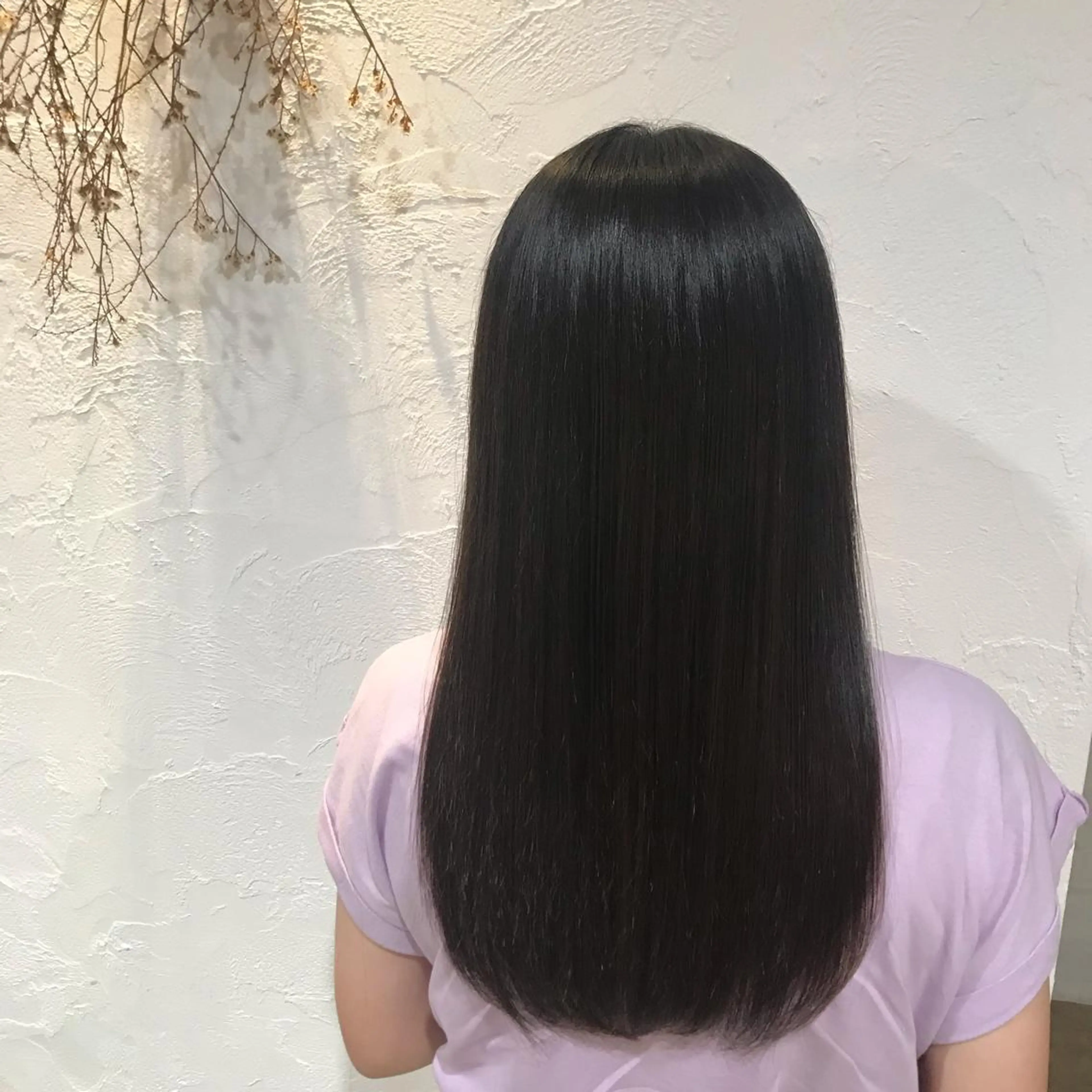 ロング 縮毛矯正 keshiki大名所属・Keshiki大名 安部 真輝のヘアスタイル