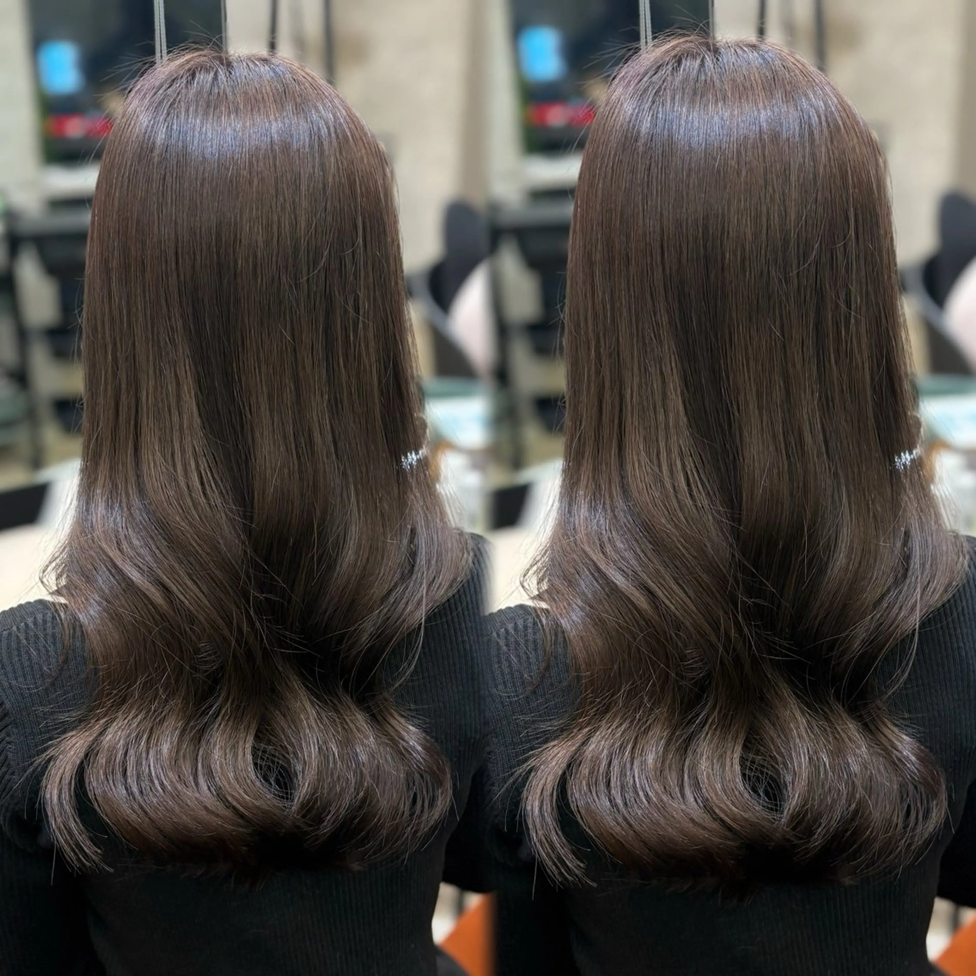 セミロング ヘアカラー ANLY. 明治神宮前所属・アレンジ/暖色カラー 🐇🤍もものヘアスタイル