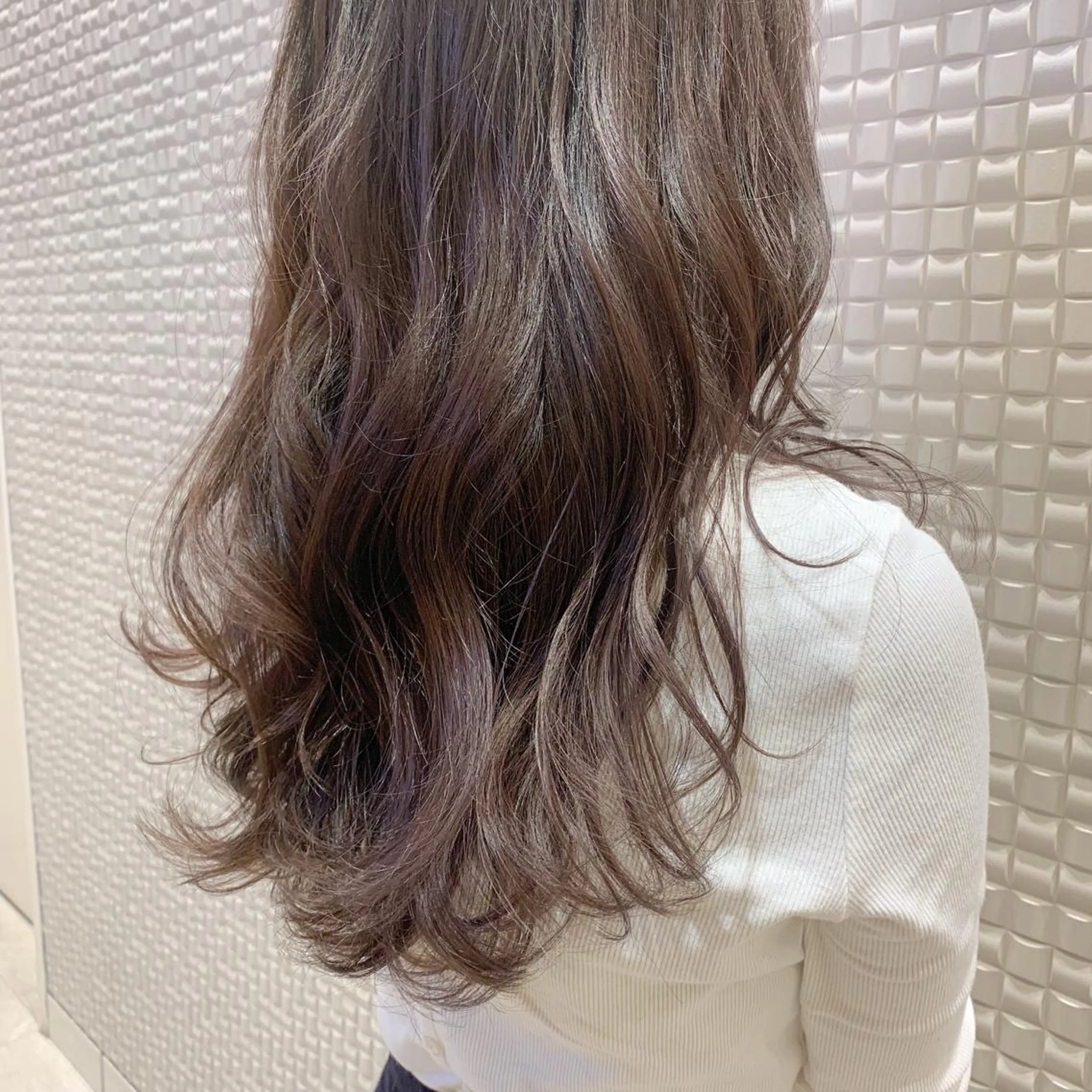 ロング カラー グレージュ ラベンダーカラー ラベンダーグレージュ ラベンダーグレー GO TODAY SHAiRE SALON所属・𝒢𝒾𝓇𝓁𝓎 ⑅　𝓎𝓊𝓀𝒶のヘアスタイル