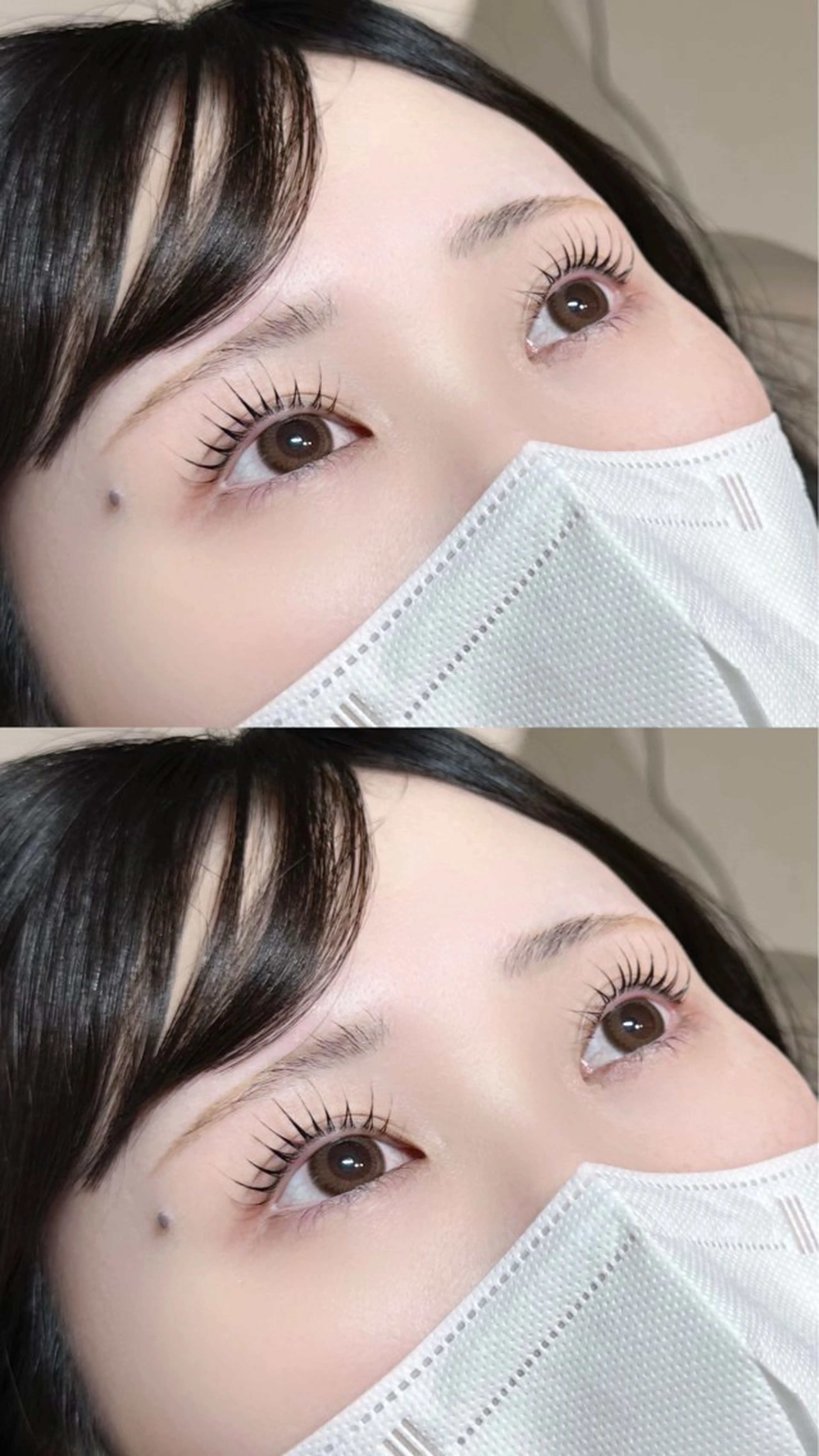 眉毛wax＋上まつげパーマの写真