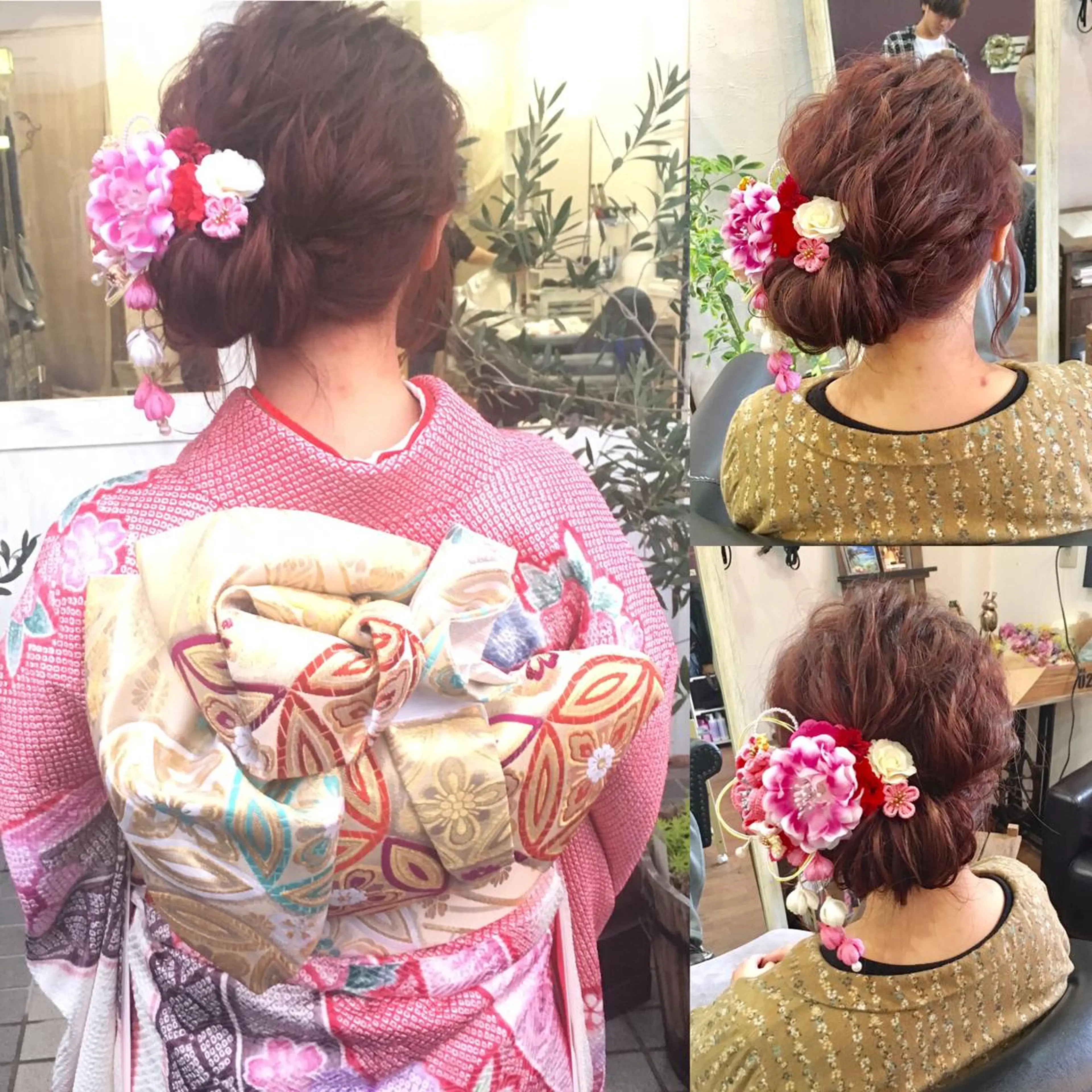 セミロング ロング カラー ヘアアレンジ 成人式 Lien所属・西川 ヒロキのヘアスタイル
