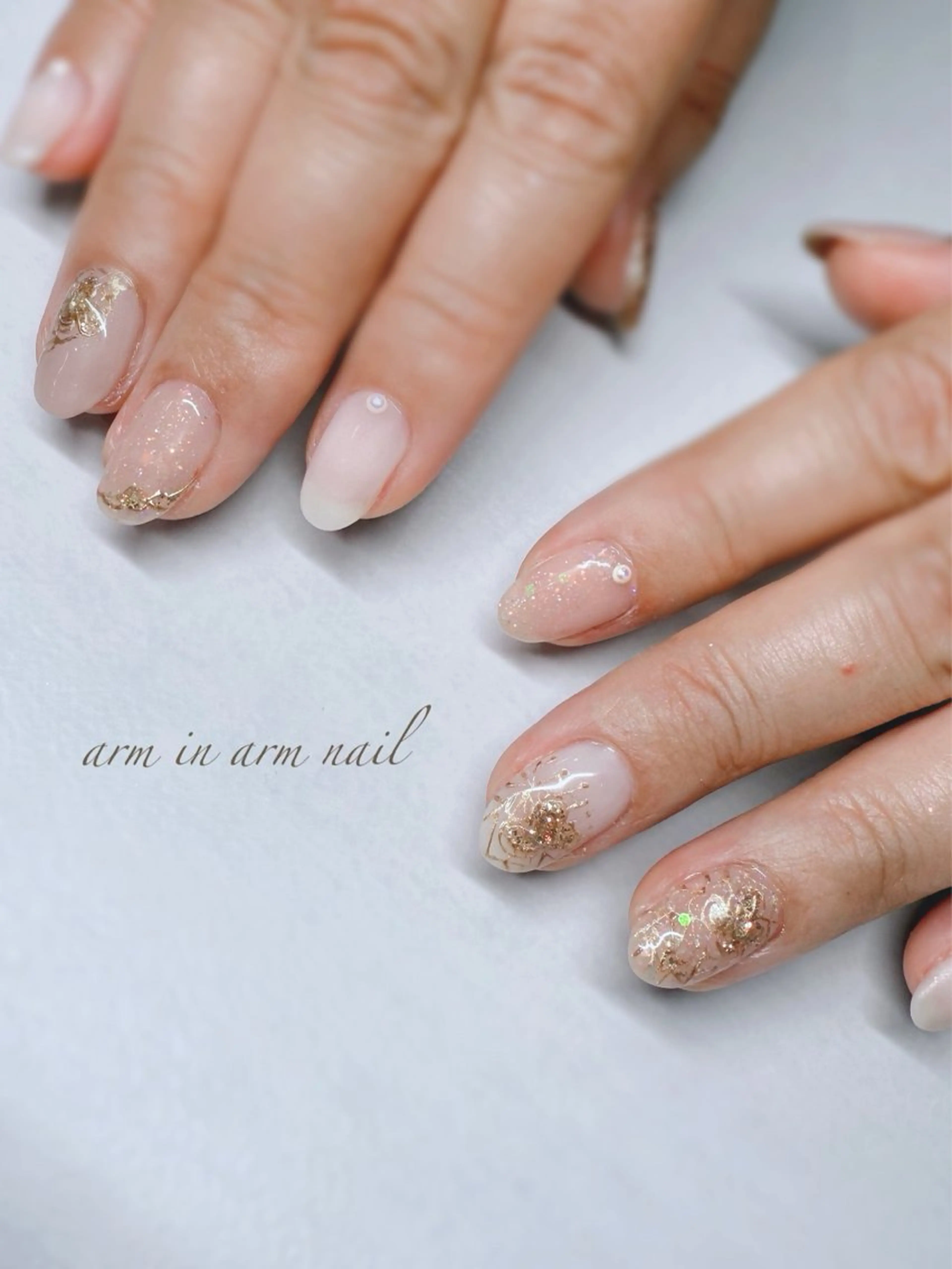 ネイル arm in arm ︎✿Yamamotoのマツエク・マツパデザイン