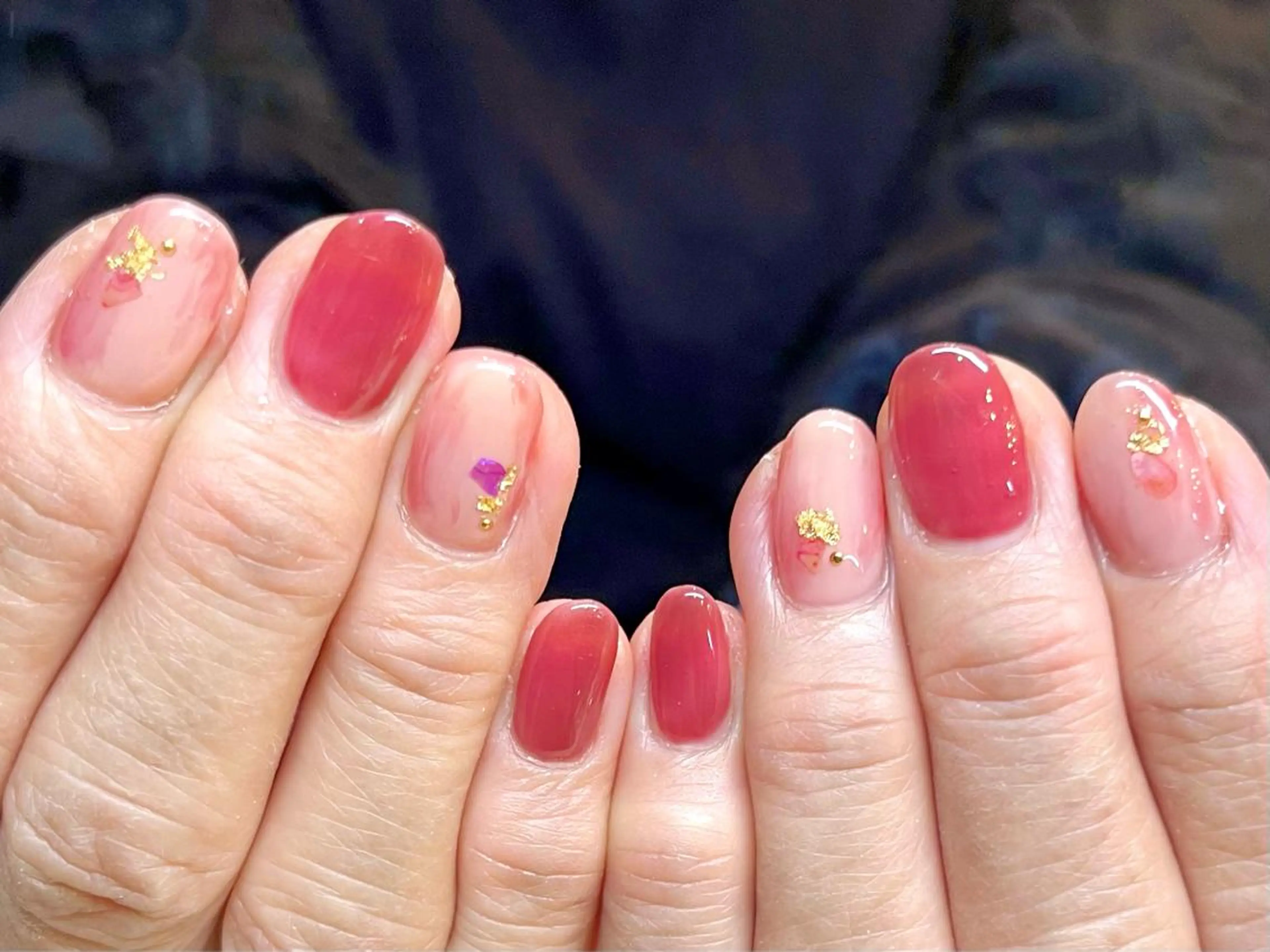 ショート カラー ネイル アートネイル オフィスネイル ワンカラーネイル ショートネイル ネイルサロン リリーブランシュ所属・森 瑞紀のネイルデザイン