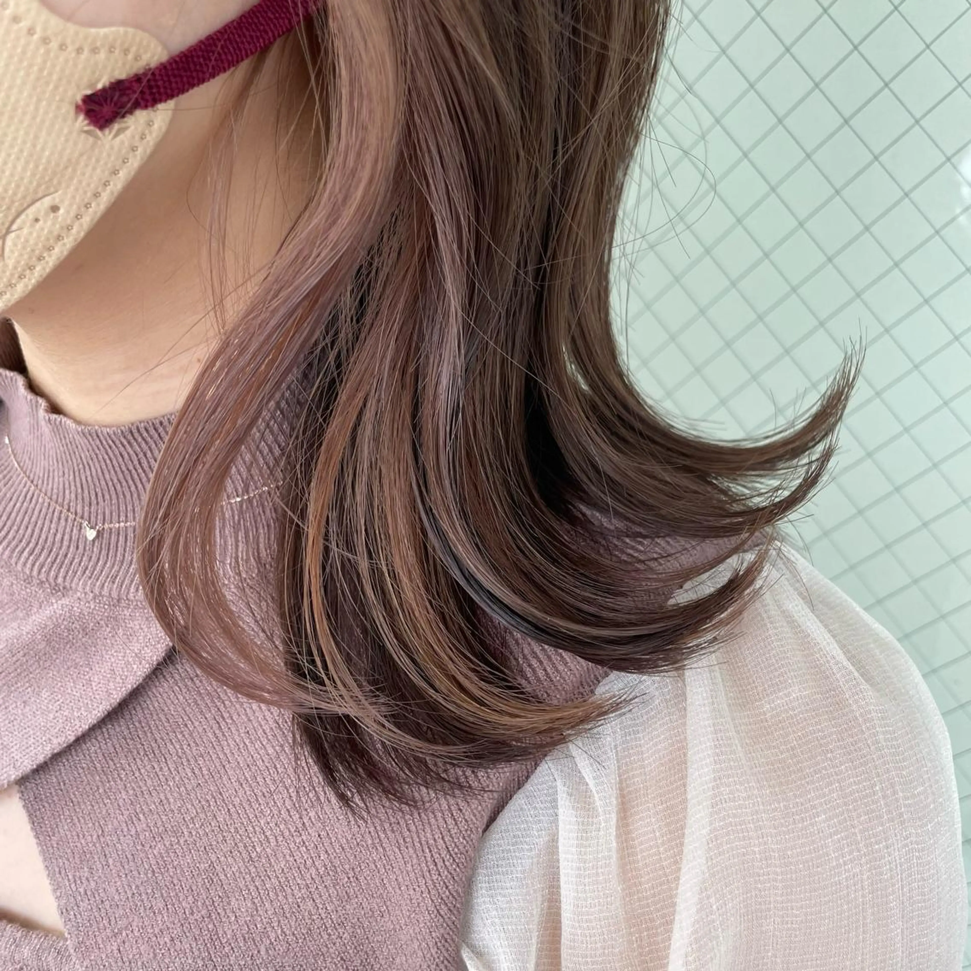 セミロング カラー カット ヘアカラー トリートメント 艶髪/巻ける縮毛矯正 /髪質改善naoのヘアスタイル