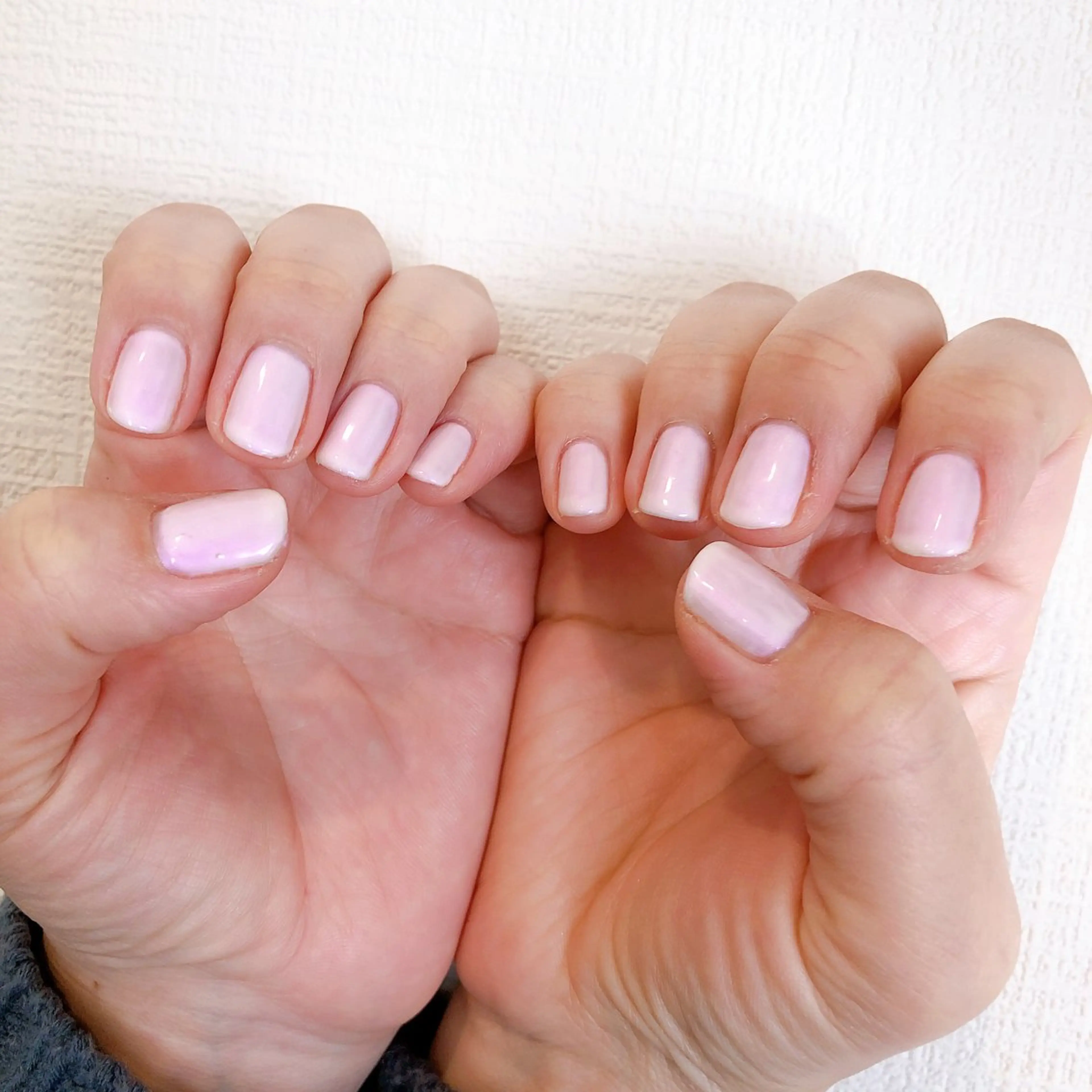 ネイル オーロラネイル ワンカラーネイル ハンドネイル デ・アイム「nail salon MIMIPARUN」所属・ナリス化粧品 MIMIPARUNのネイルデザイン