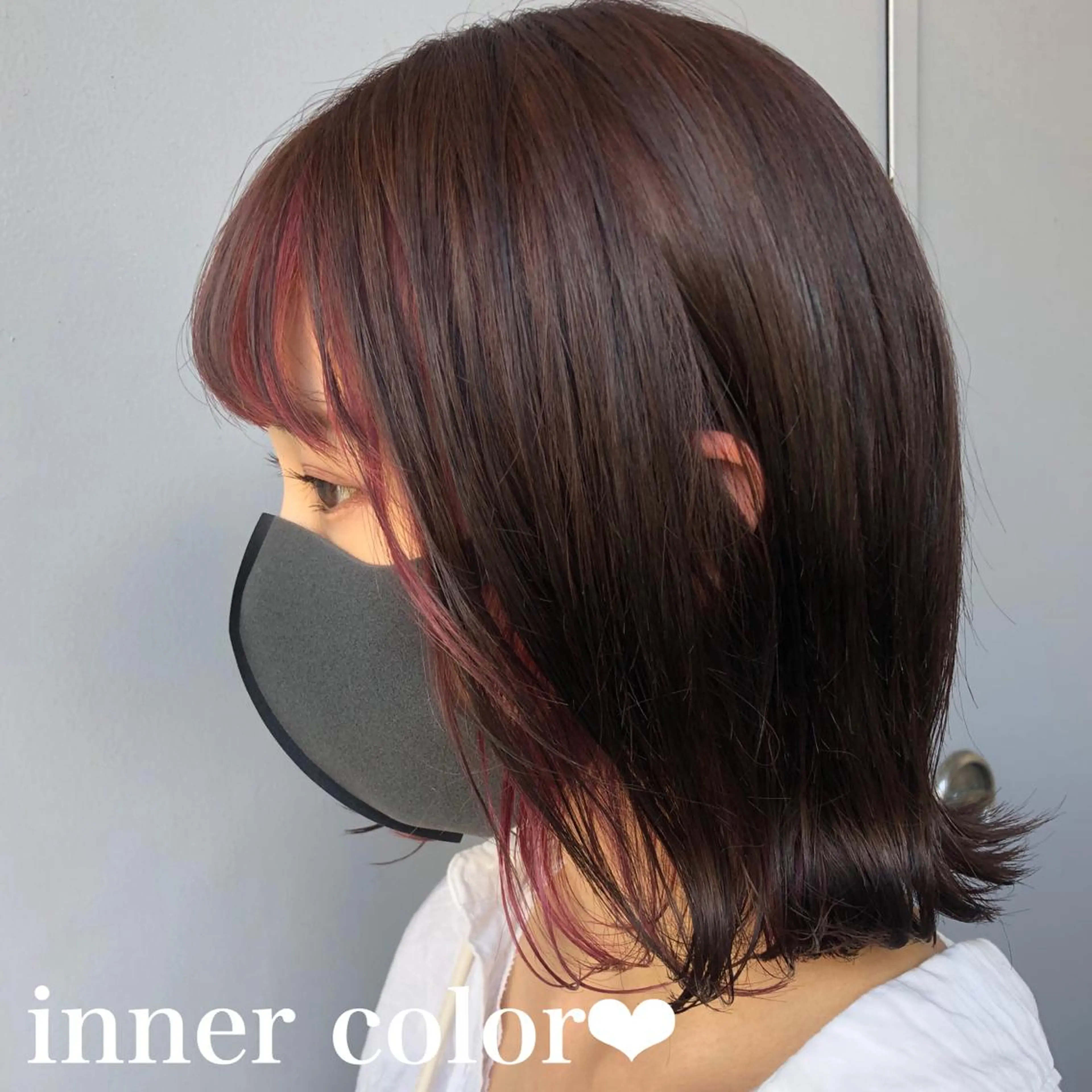 ショート カラー パーマ ヘアアレンジ メンズ キッズ ネイル マツエク・マツパ Rene'所属・透明感カラー yuriのヘアスタイル