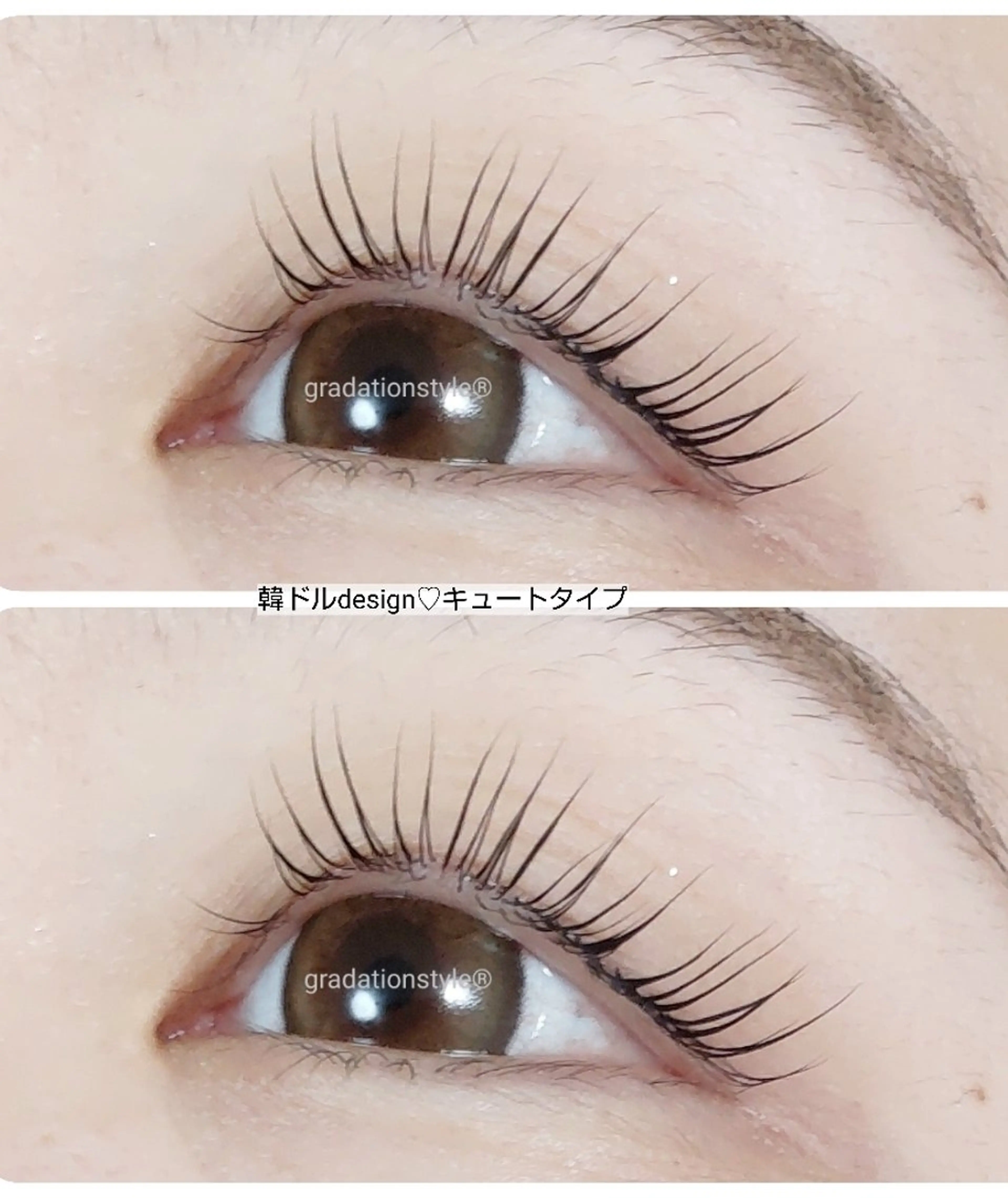 マツエク・マツパ キュート マツパ 🎼グラデーション スタイル札幌♫*✧のマツエク・マツパデザイン