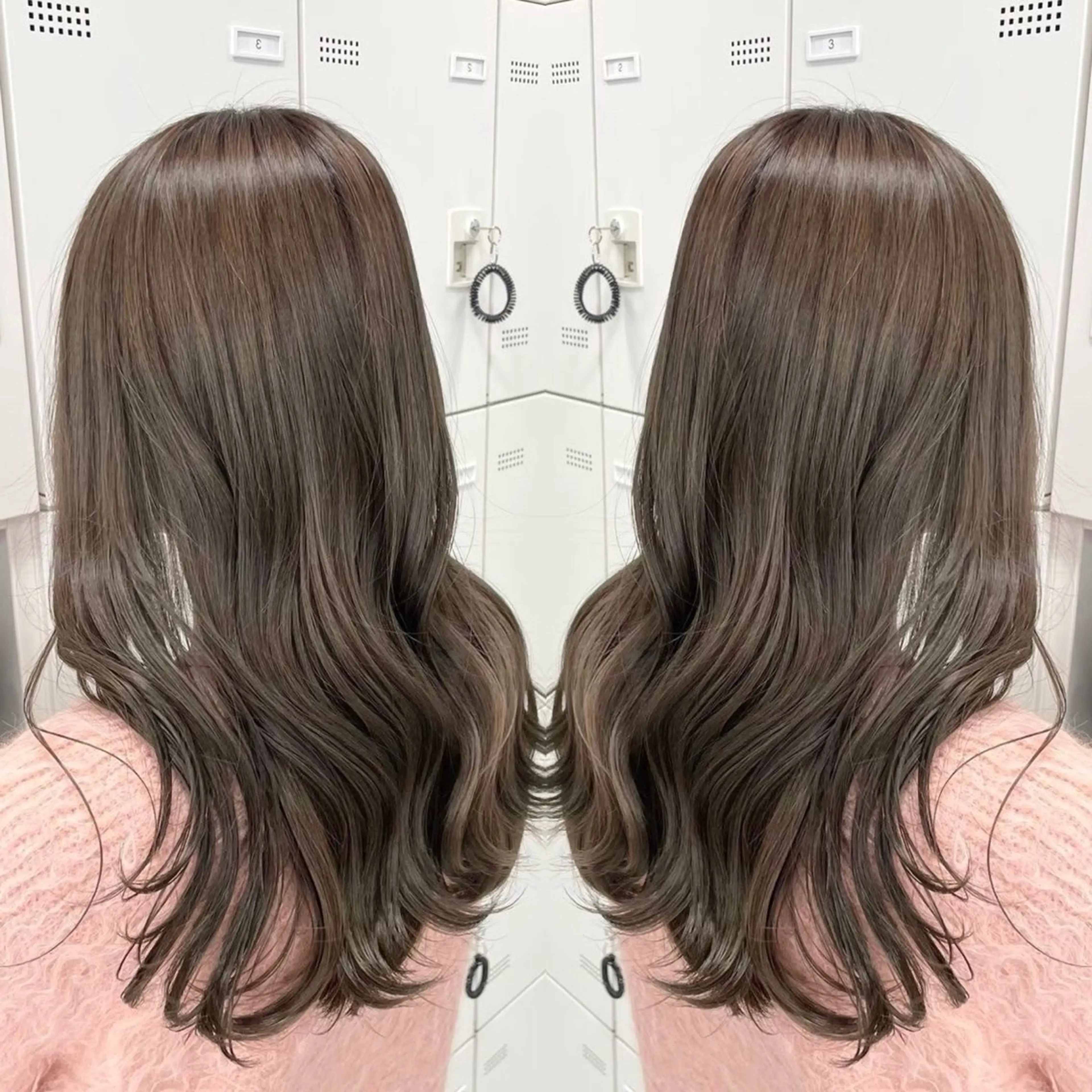 セミロング カラー ヘアカラー 大人っぽベージュ🤍 当日予約◎ヒロトのヘアスタイル