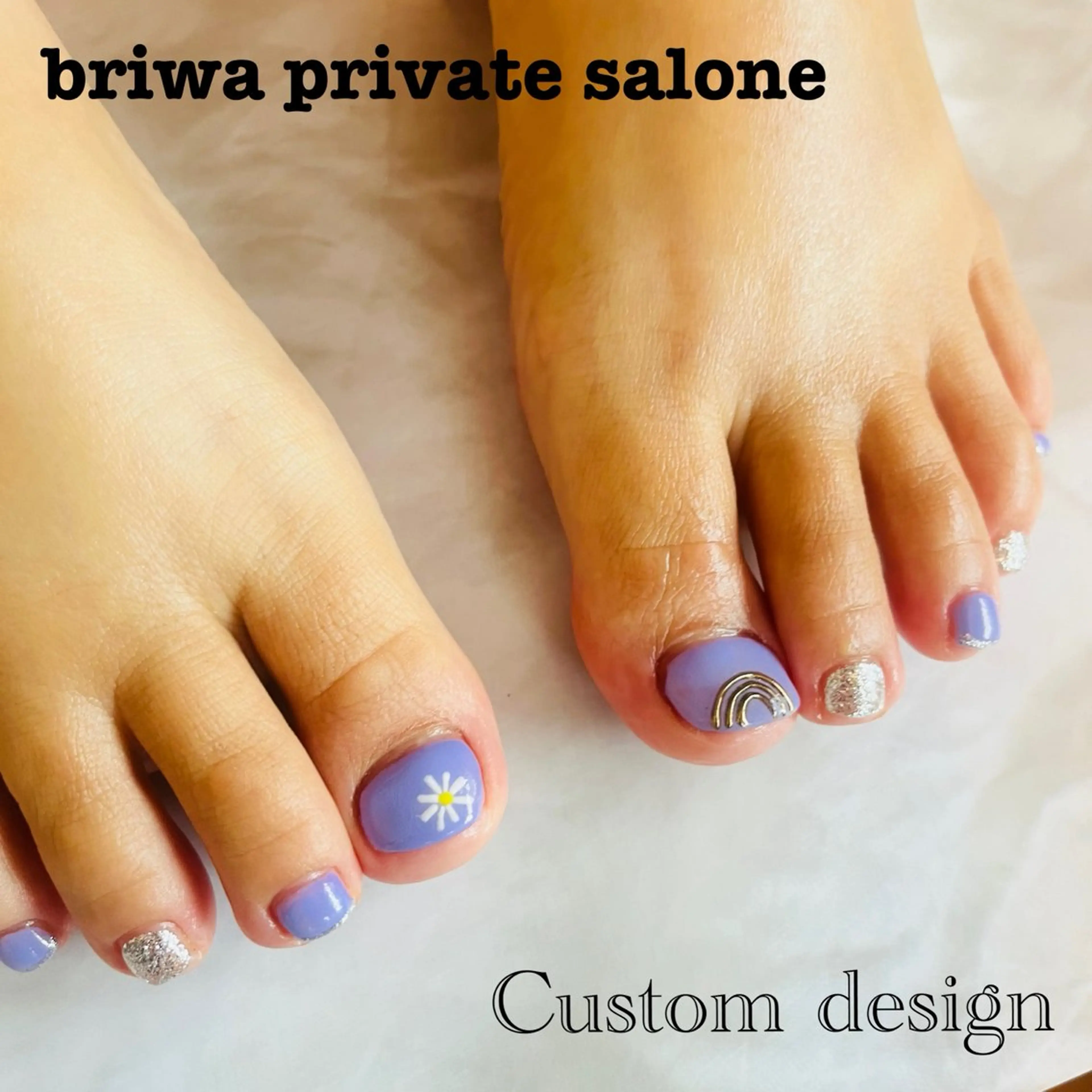 ネイル フットネイル Briwa✨nail 💅enoi ❤︎のネイルデザイン