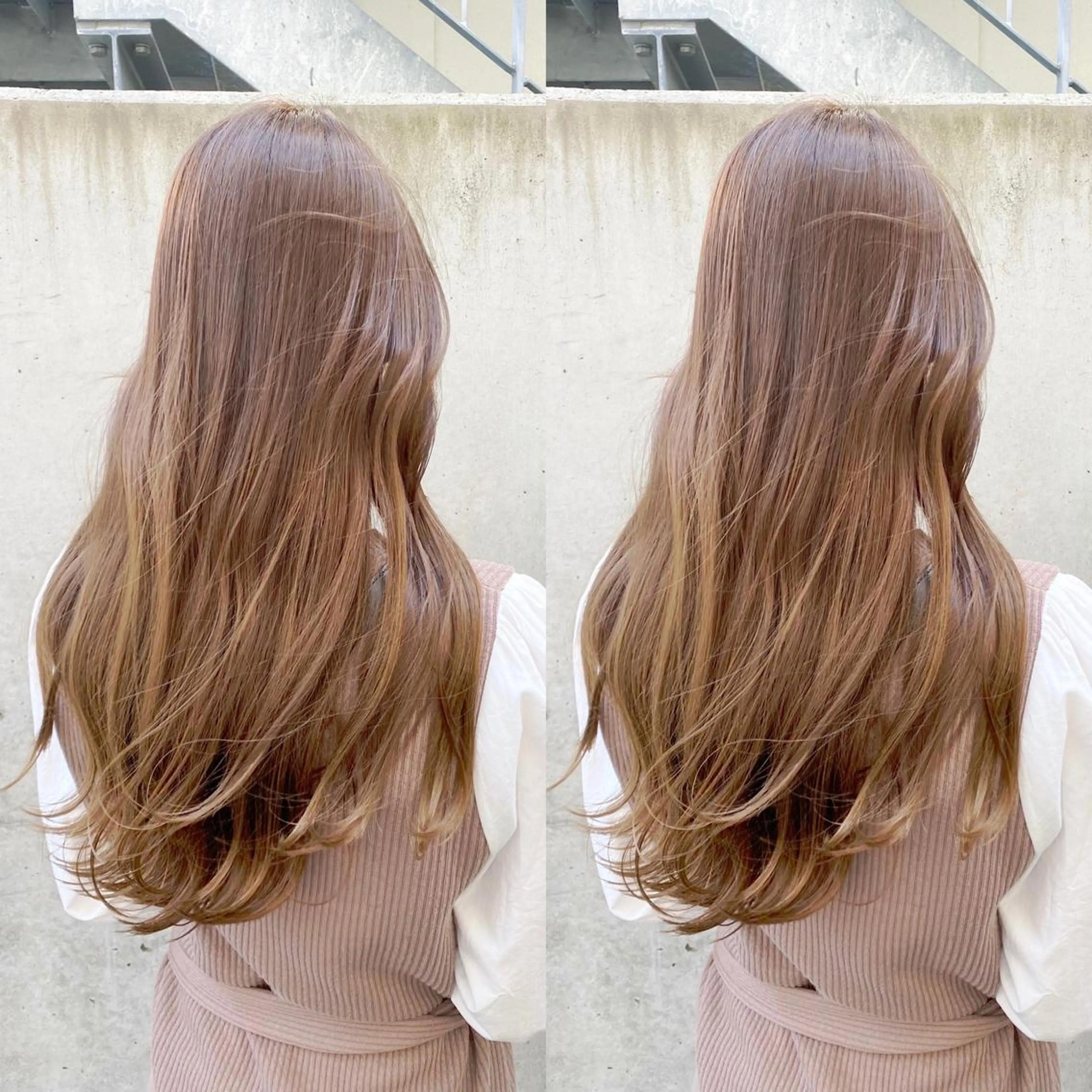 ロング カット ヘアカラー トリートメント 韓国ヘア/レイヤー/ 髪質改善🫧西田のヘアスタイル