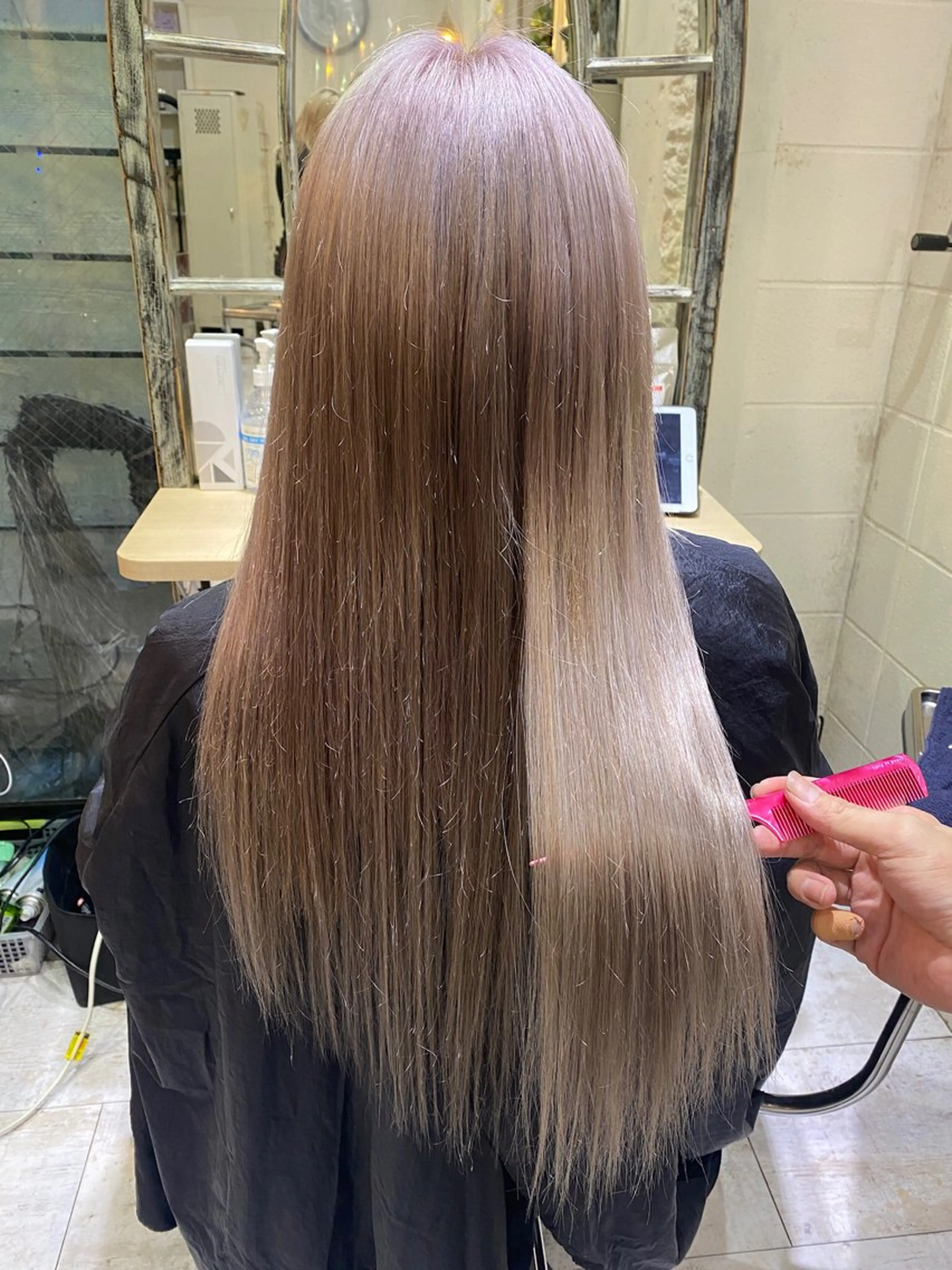 ロング カラー ‼️最新ハネエクステ 原宿のヘアスタイル