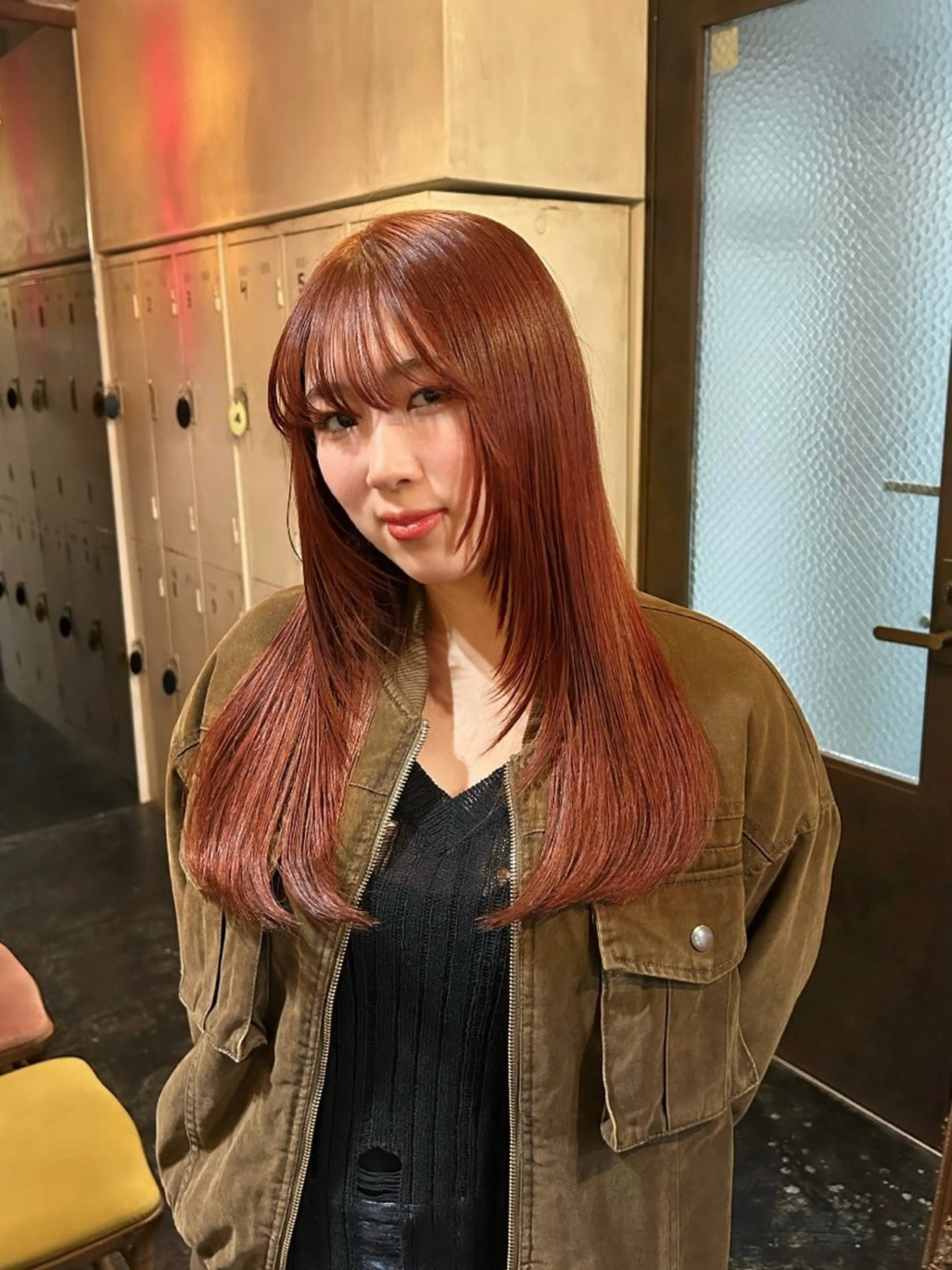ロング カット ヘアカラー トリートメント 暖色カラー/レイヤー /Moeのヘアスタイル