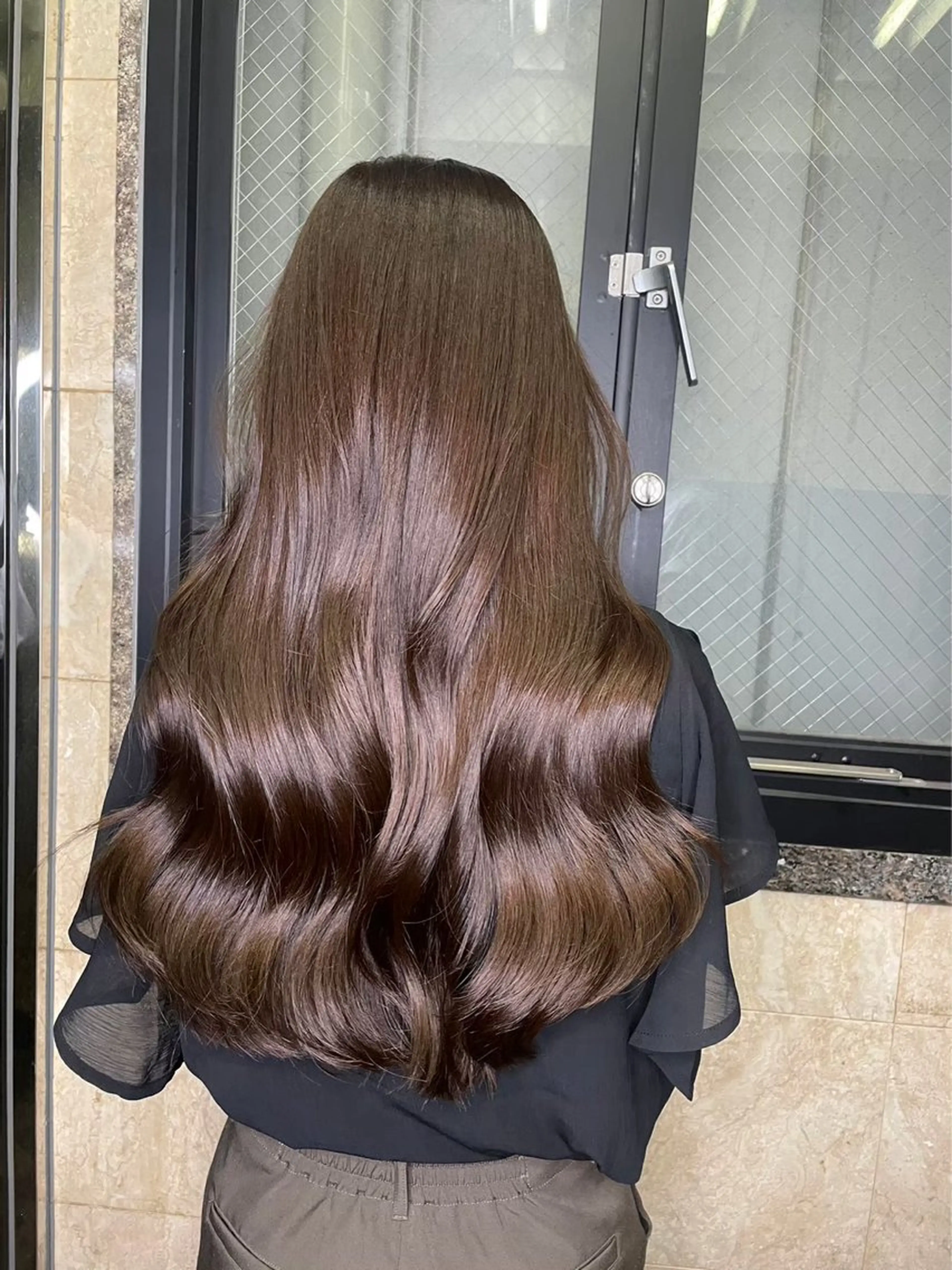 ロング カラー ヘアアレンジ ブラウンカラー ナチュラルブラウン トリートメント ヘアカラー トリートメント ヘッドスパ ヘアセット 🫧透明感／艶カラー 🫧Ryuseiのヘアスタイル