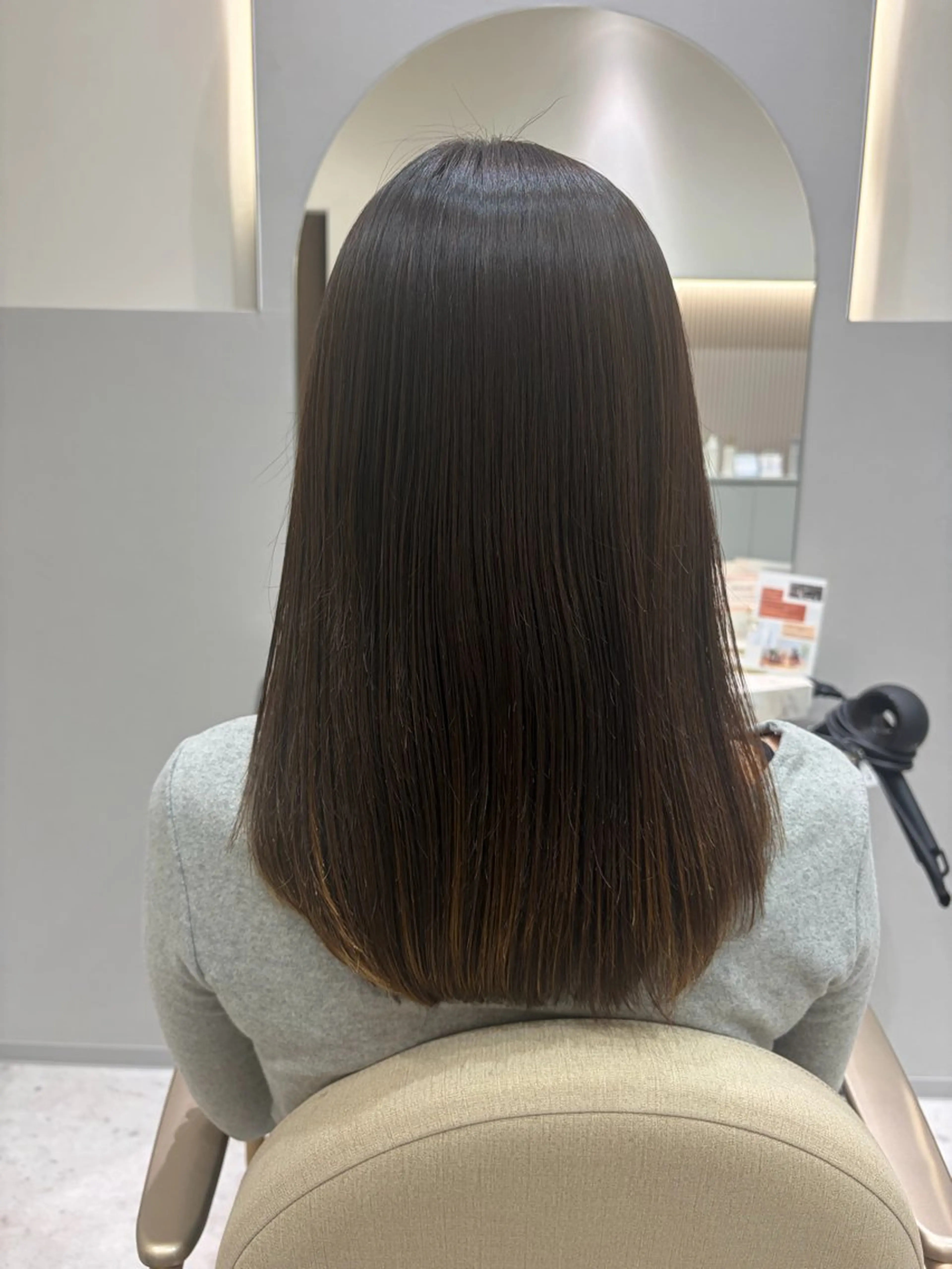 ミディアム 縮毛矯正 銀座/個室sh台 クラチ🌿のヘアスタイル