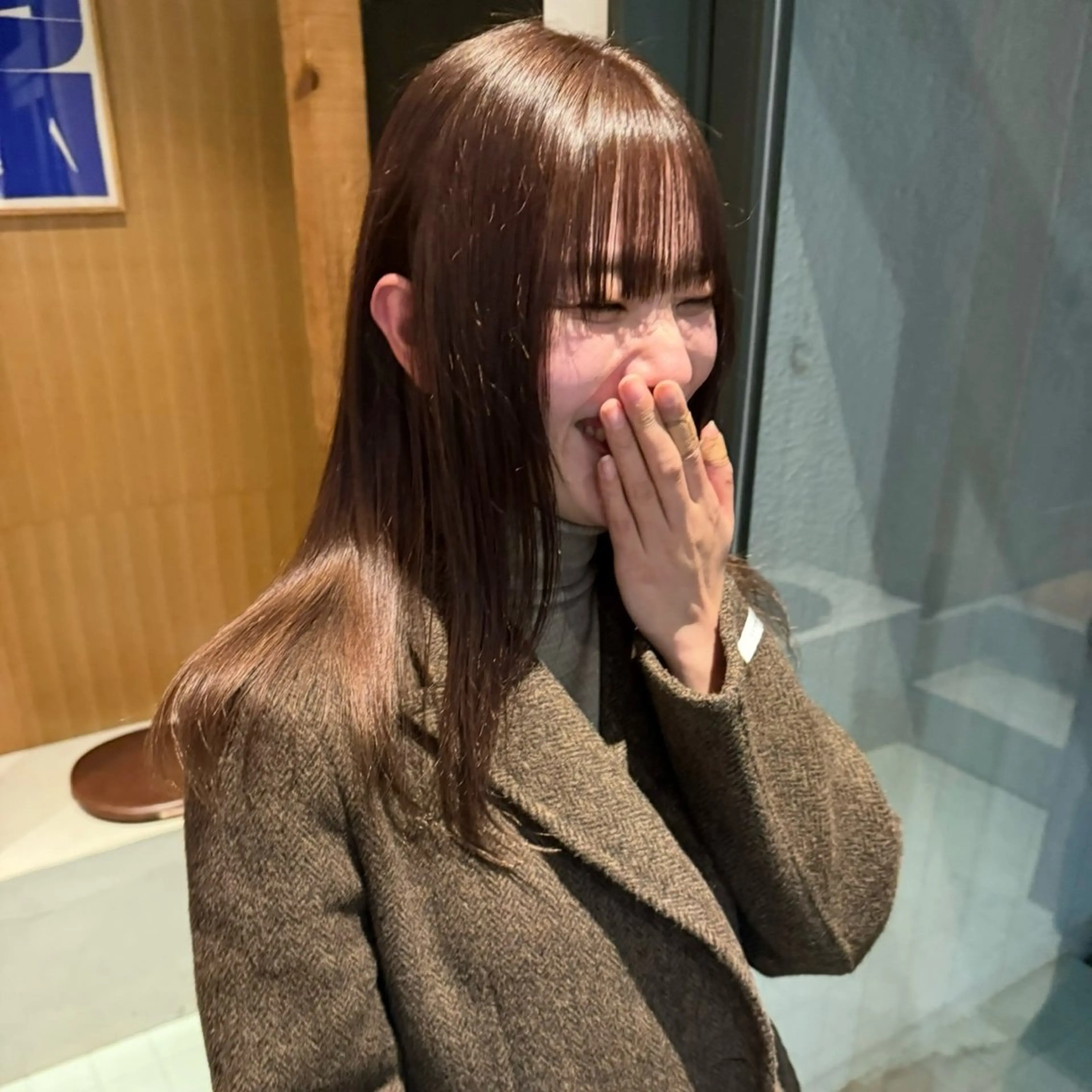 ロング カラー ブリーチ 透明感カラー beni yumikoのヘアスタイル