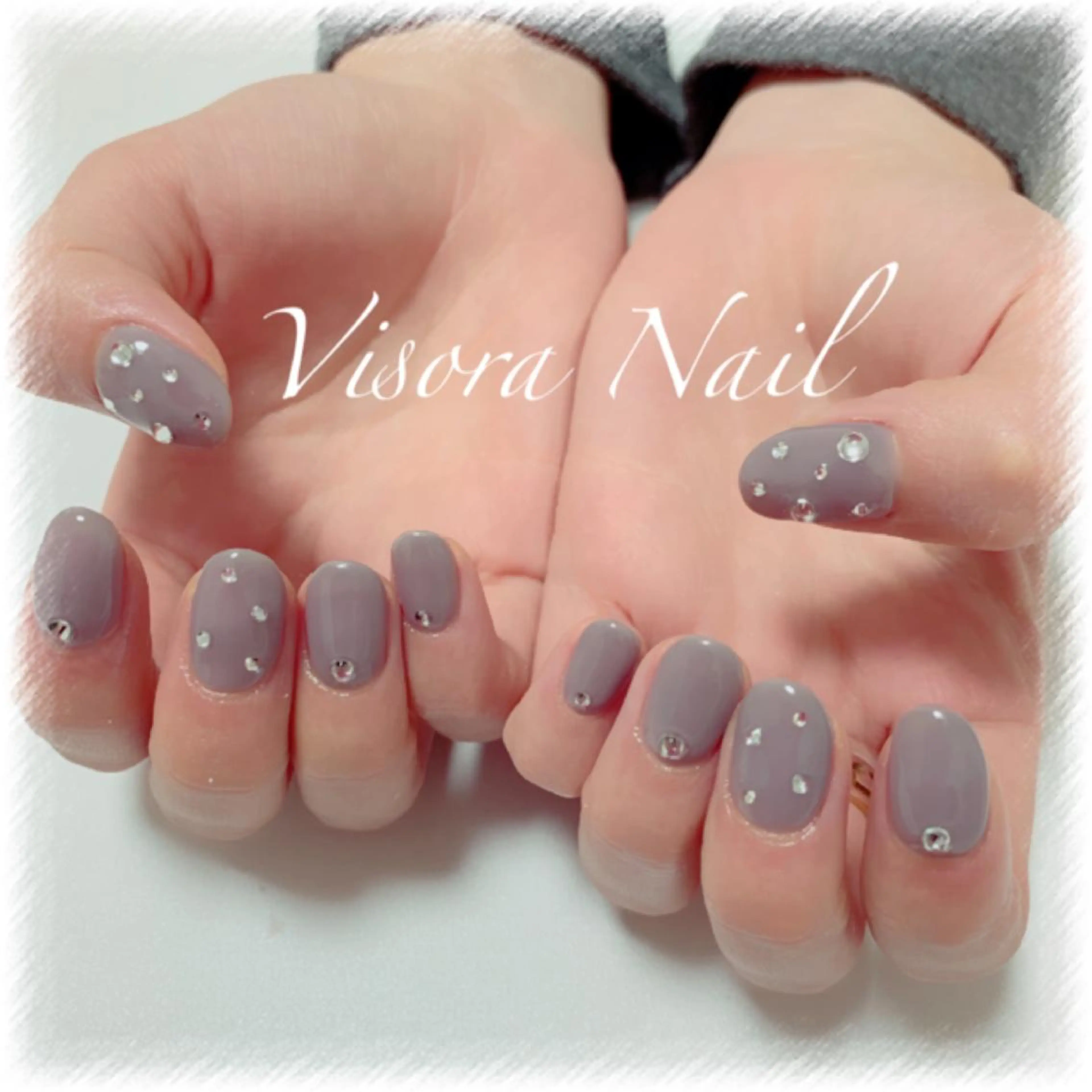 ネイル ストーンネイル ハンドネイル 美SORA ～ｳﾞｨｿﾗ～のネイルデザイン