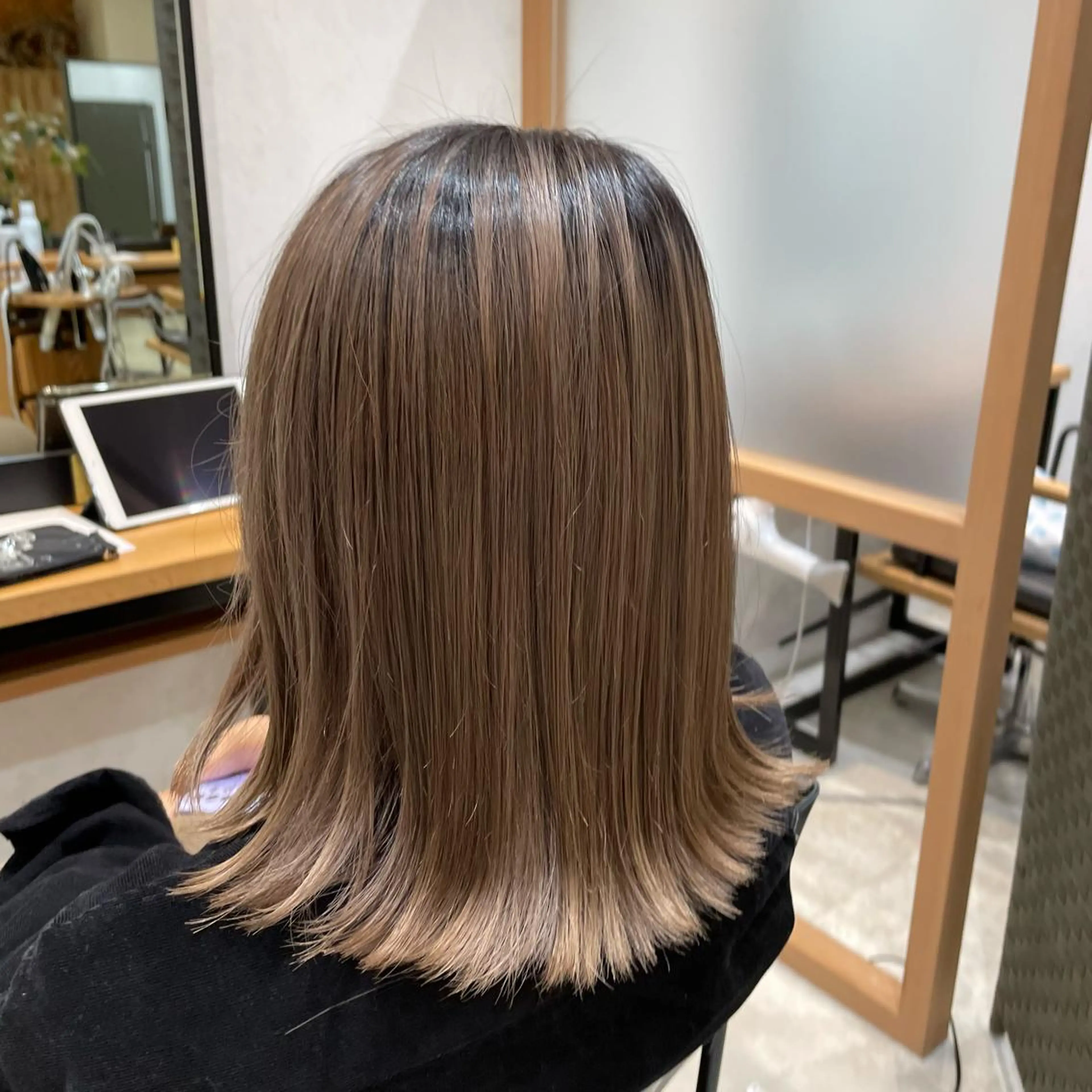 セミロング カラー パーマ率No.1 ／𝑻𝑨𝑲𝑼のヘアスタイル