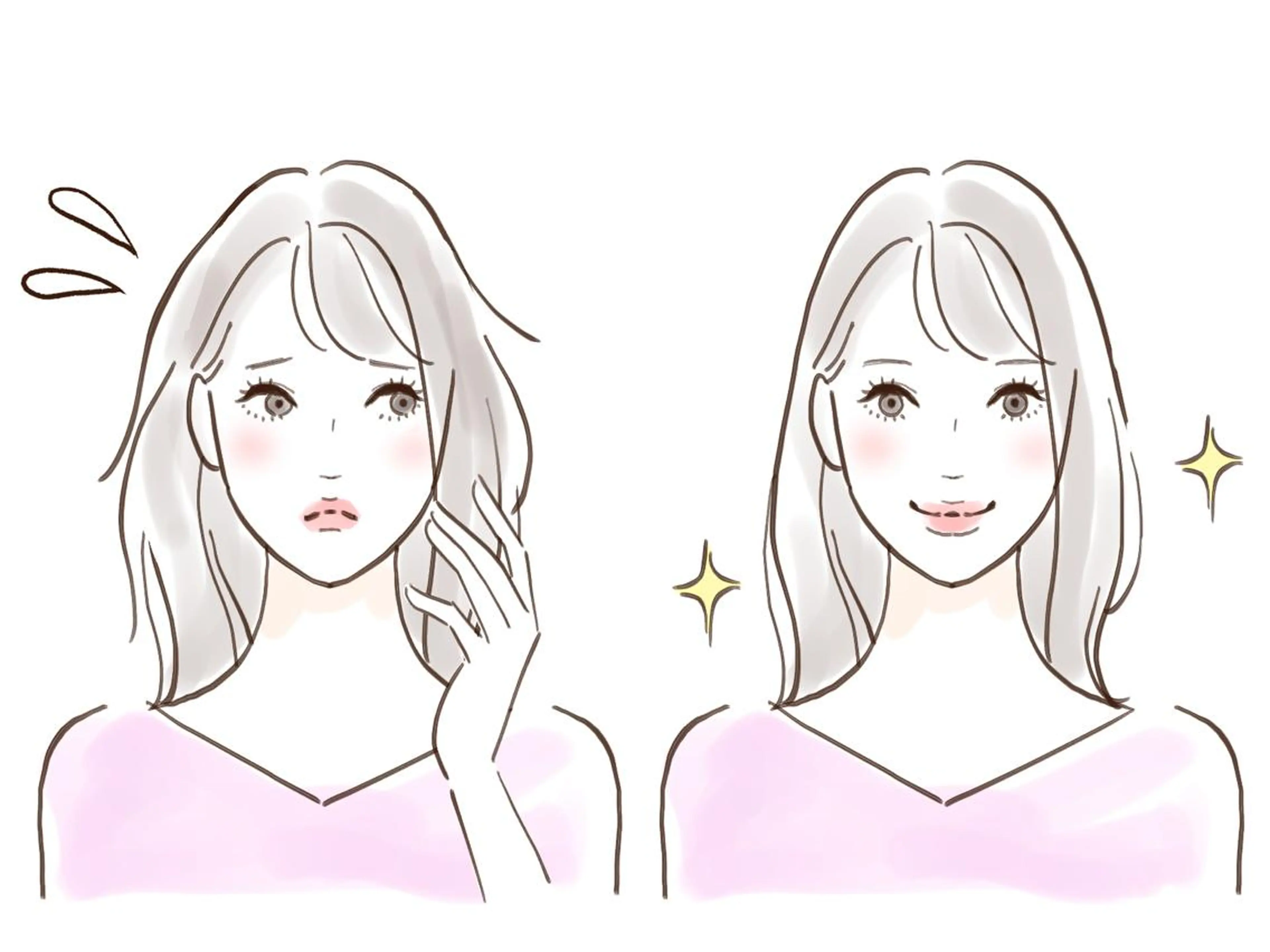 セミロング カラー トリートメント 美髪クリエーター テラダタエコのヘアスタイル