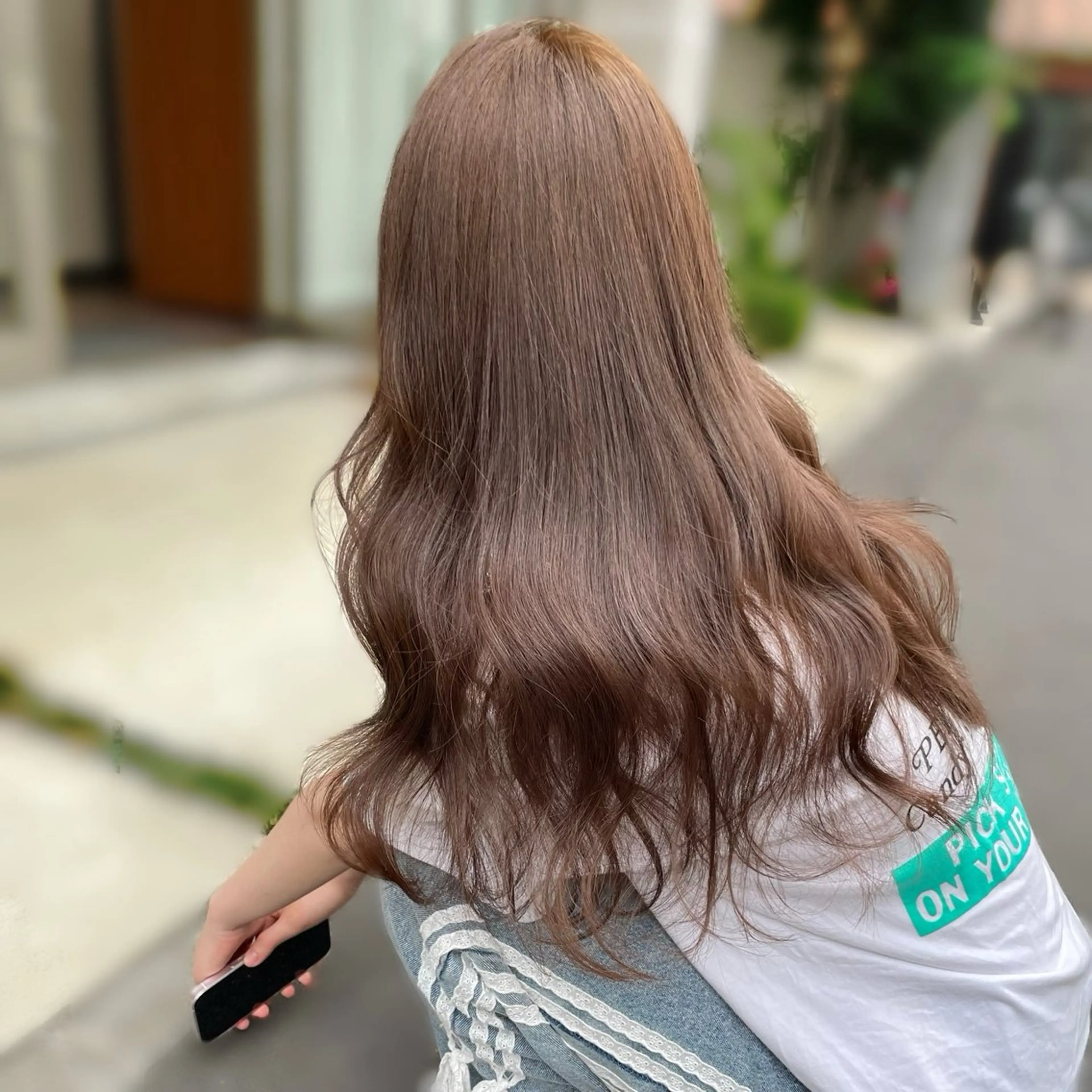 ロング カラー カット ヘアカラー トリートメント kana ブリーチなしカラー✨のヘアスタイル